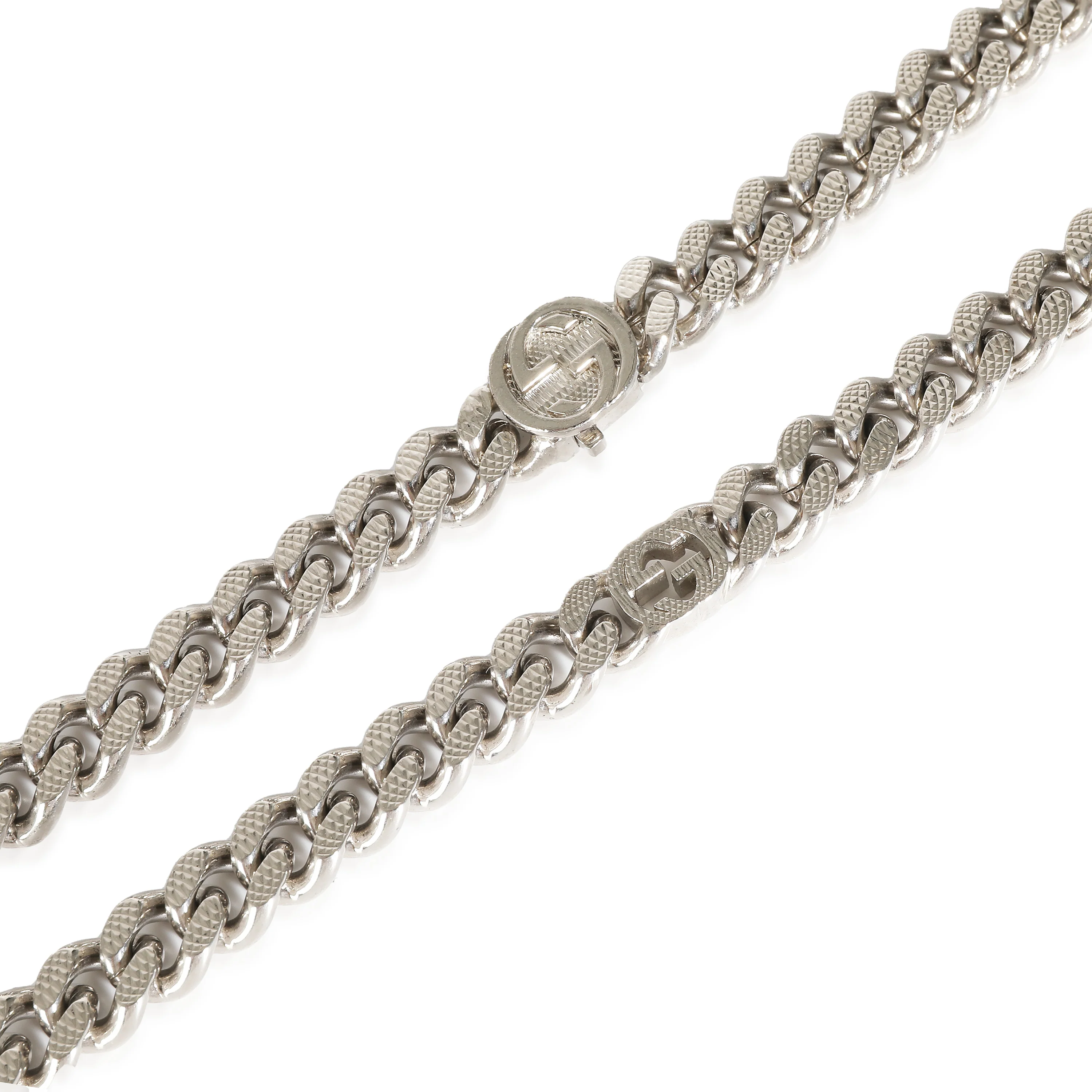 Interlocking G Fashion Necklace in  Palladium Plated - Image 3