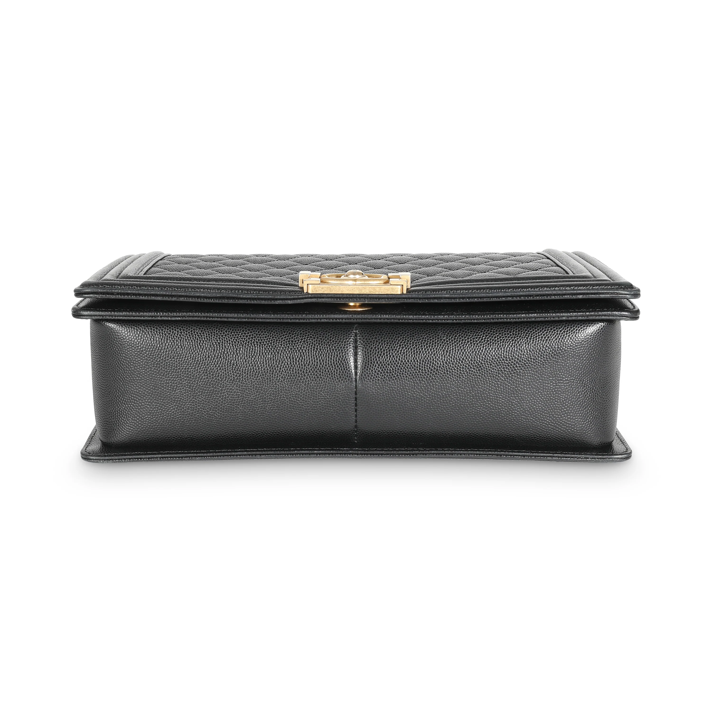Black Quilted Caviar New Medium Boy Bag - Image 5