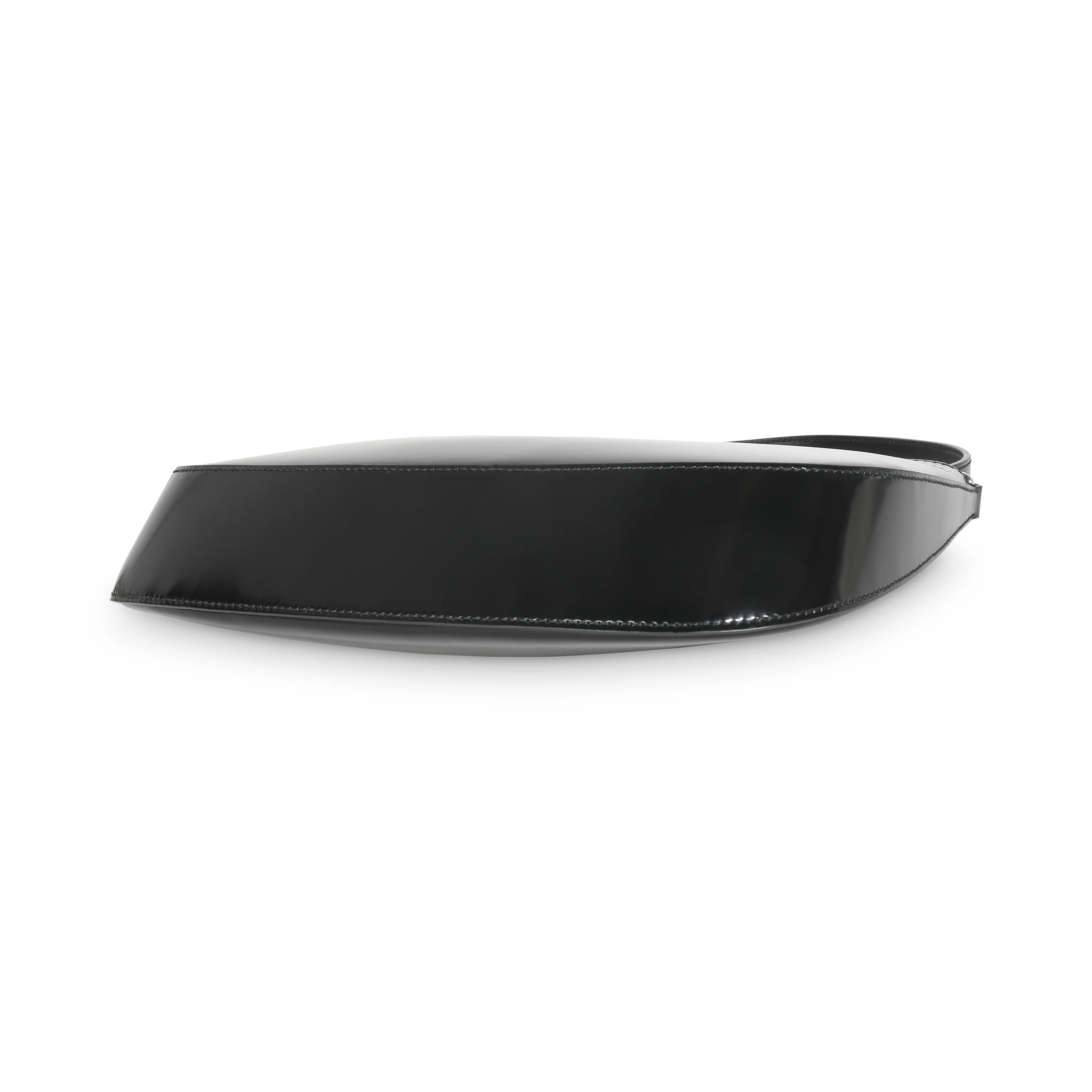 Black Brushed Leather Cleo Shoulder Bag - Image 7