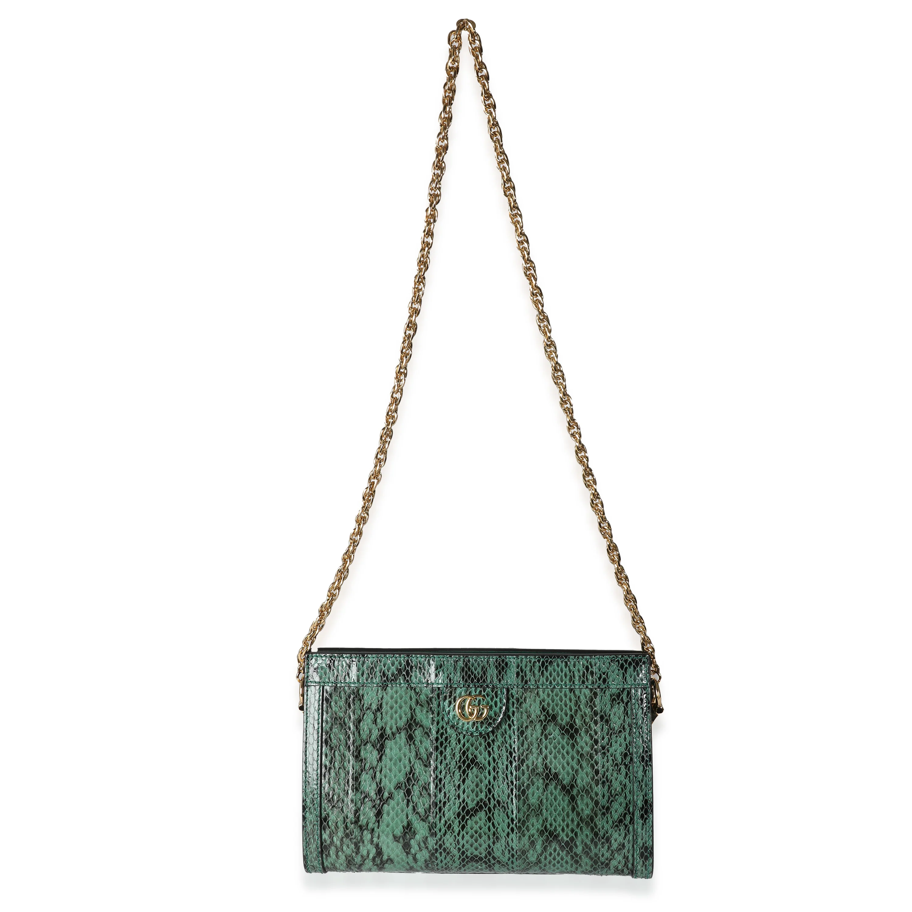 Green Python Small GG Ophidia Chain Bag - Image 8