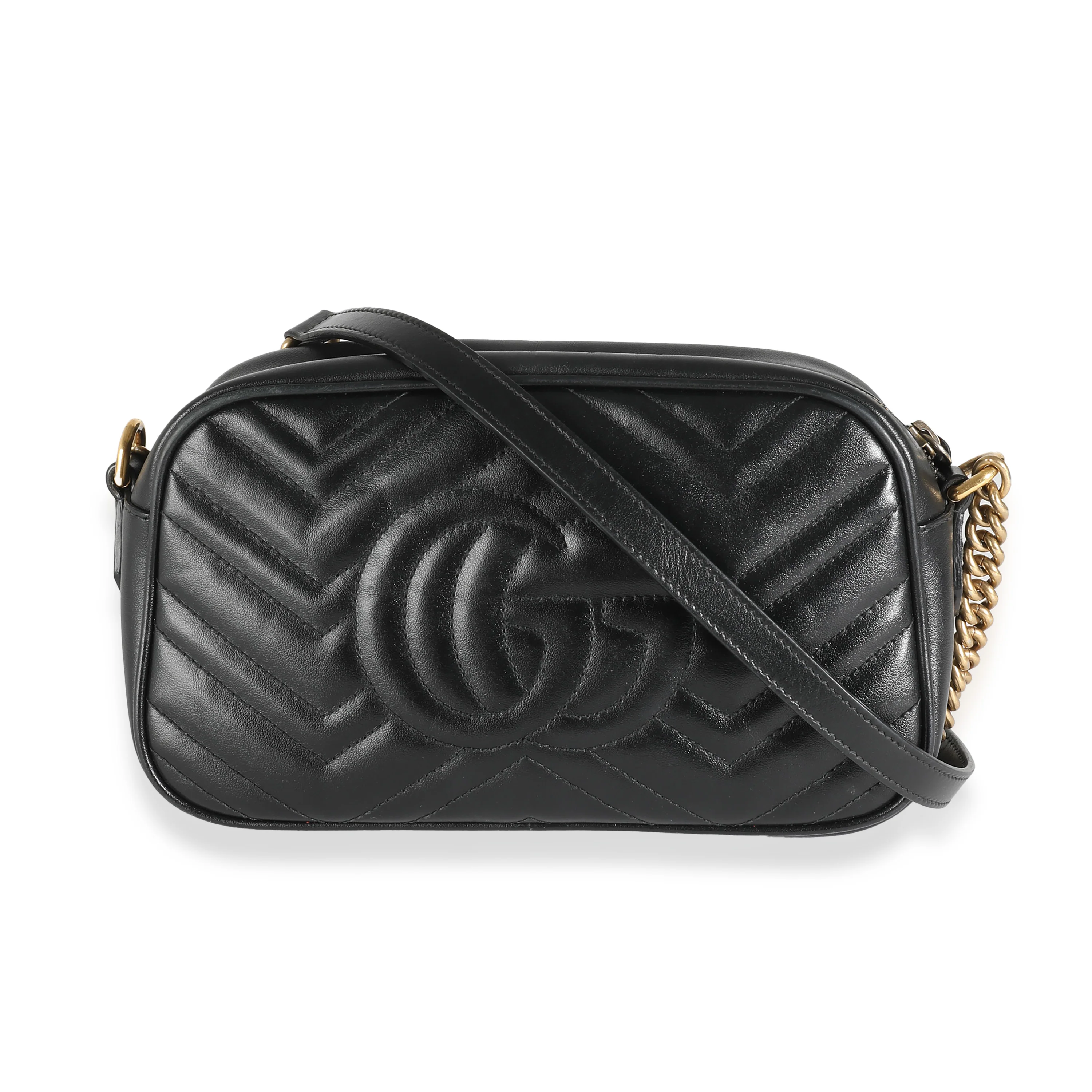 Black Matelasse Small GG Marmont Camera Bag - Image 4