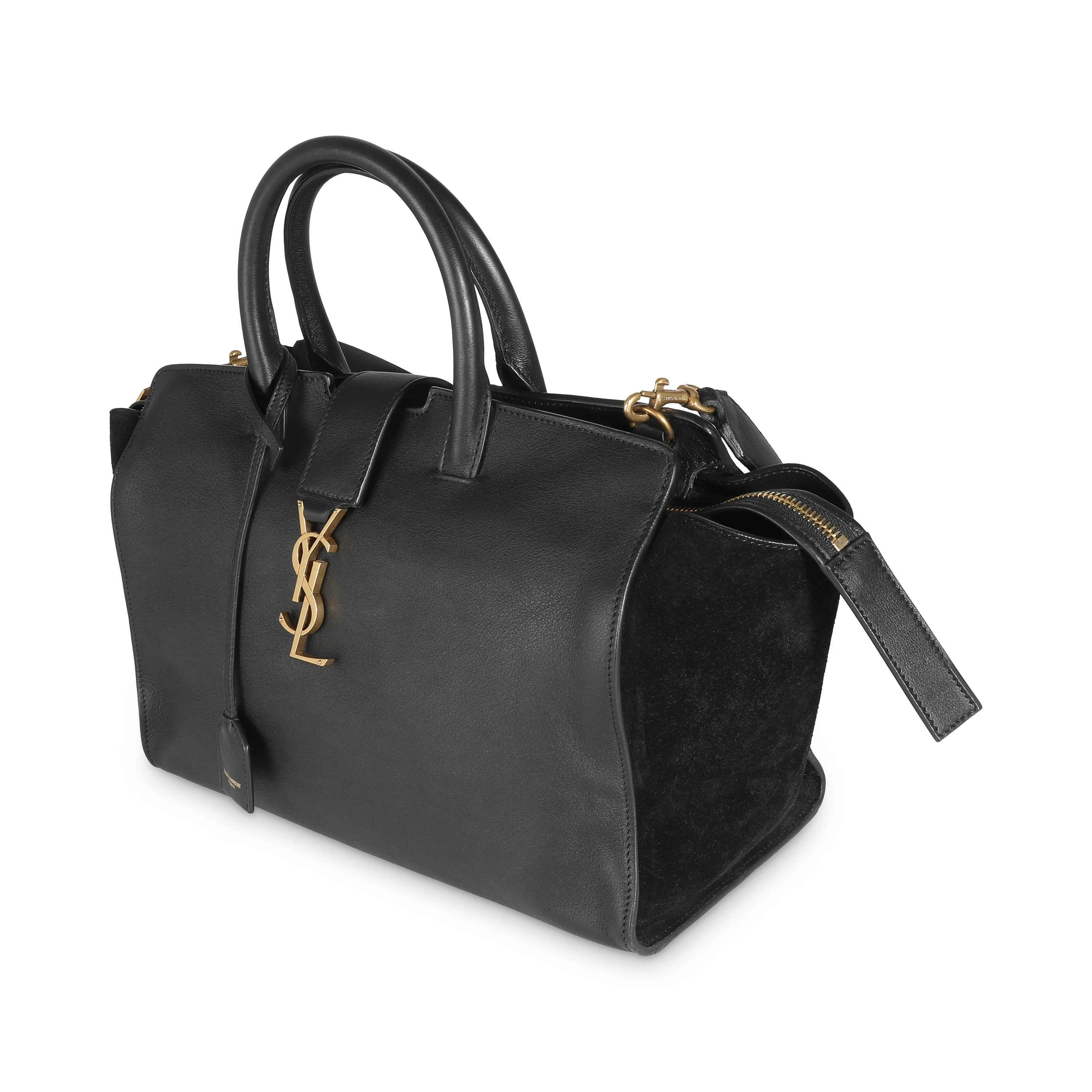 Black Smooth Calfskin Monogram Downtown Cabas - Image 2