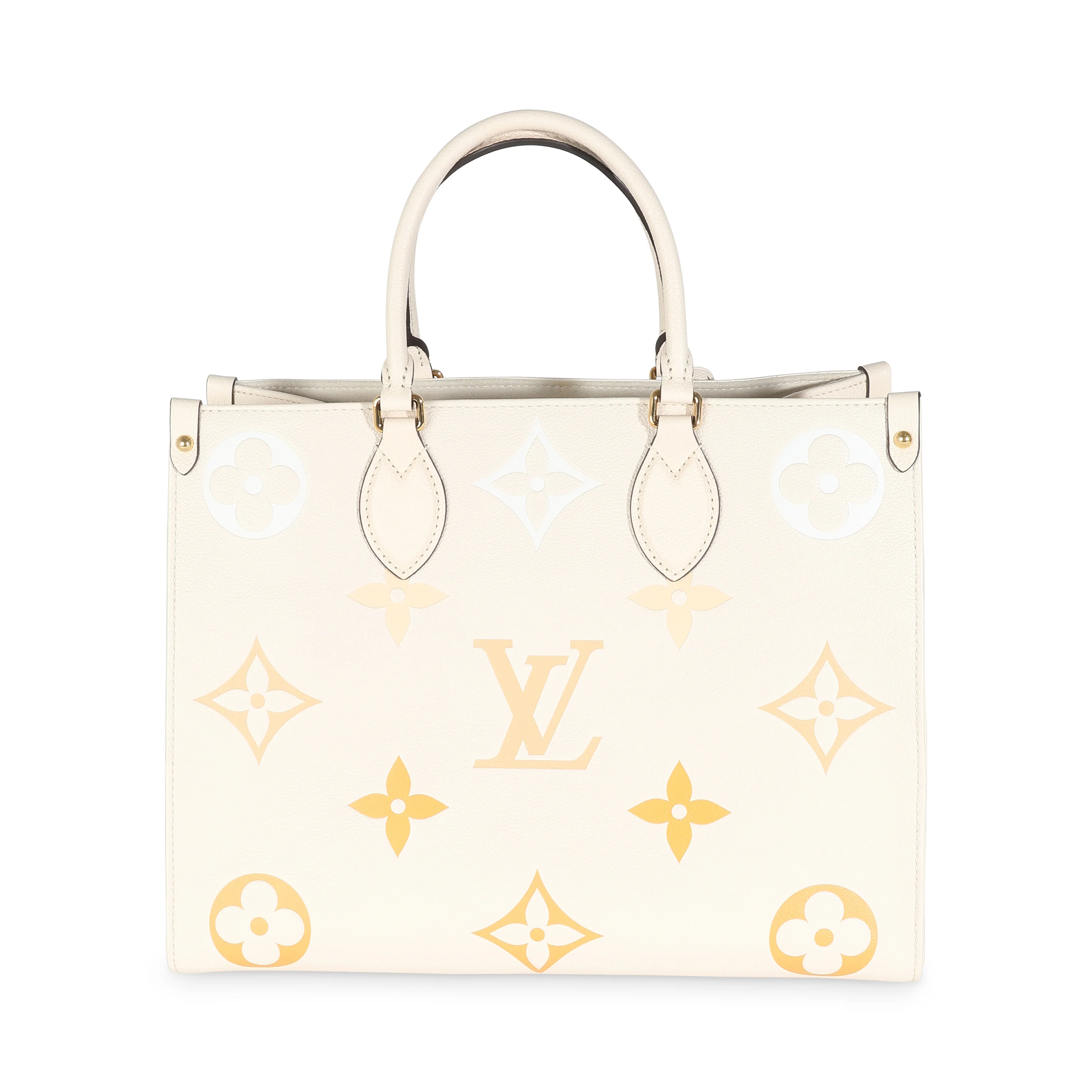 Cream Saffron Giant Monogram Empreinte Onthego MM - Image 4