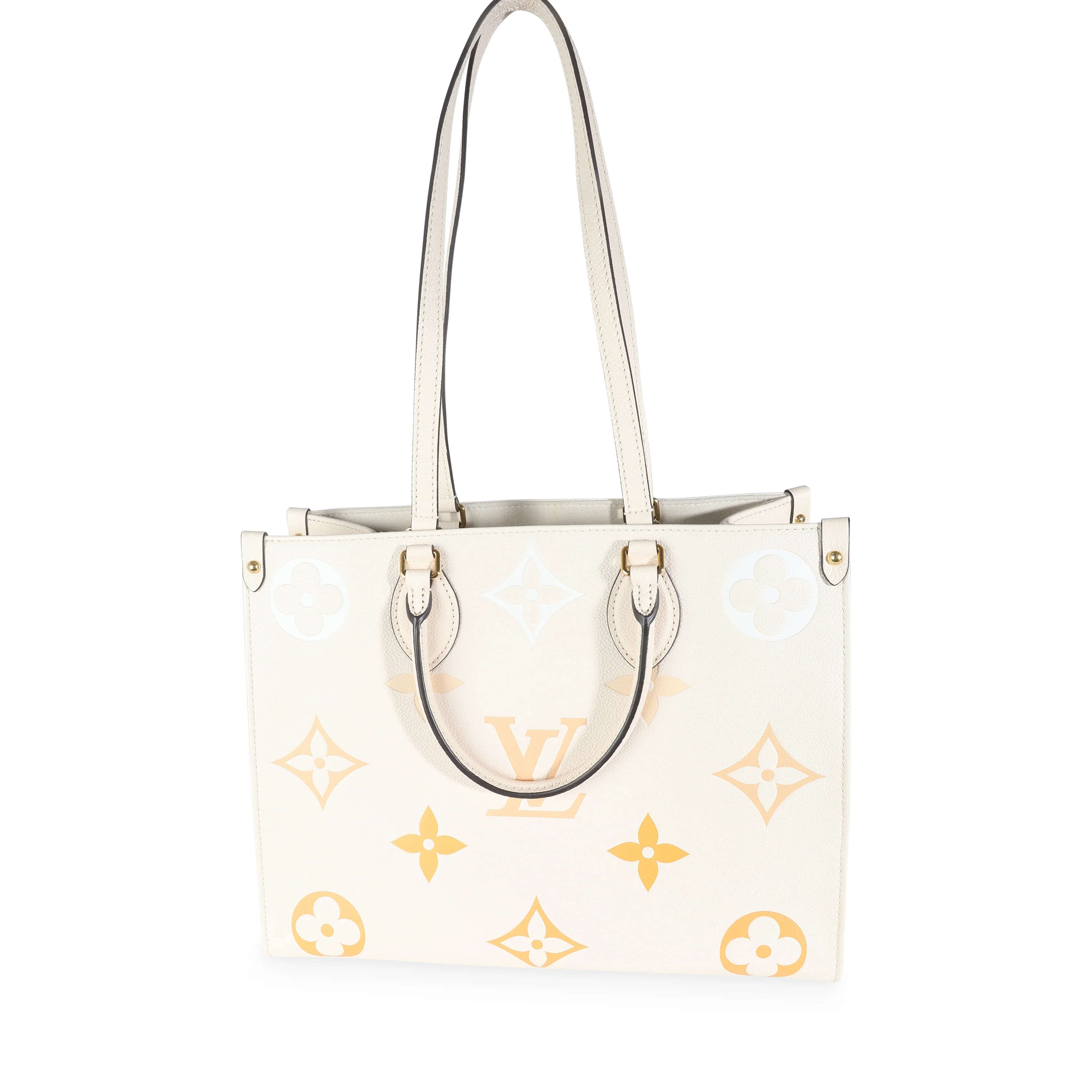 Cream Saffron Giant Monogram Empreinte Onthego MM - Image 8