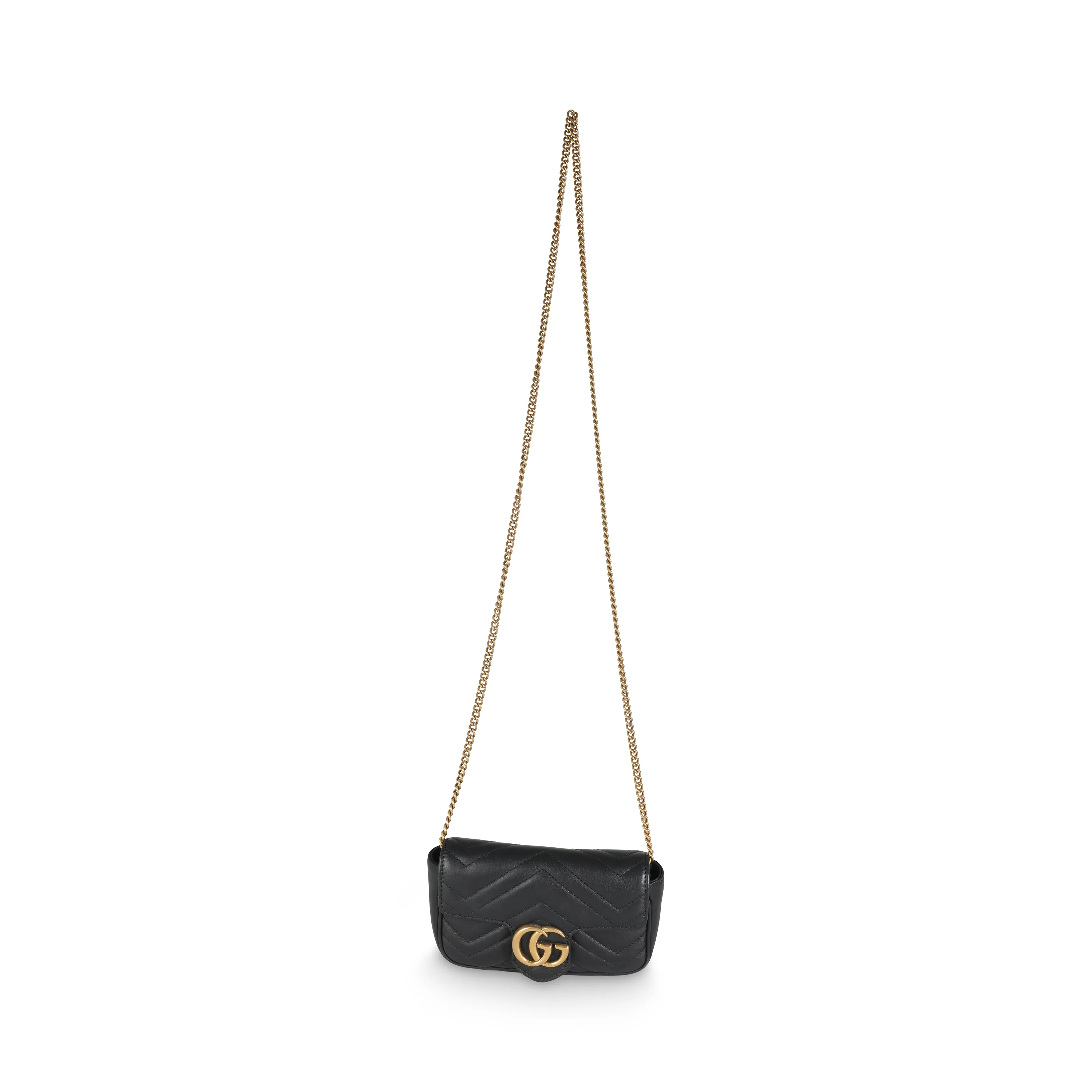 Black Matelasse Calfskin Super Mini Marmont - Image 8