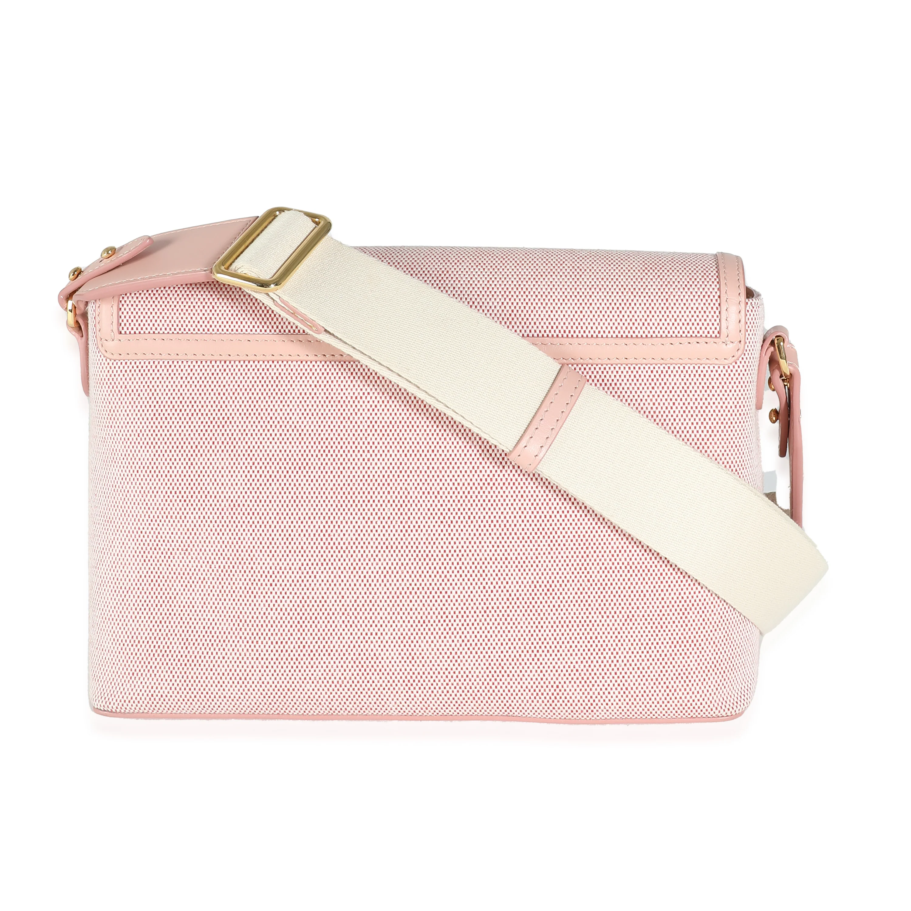 Pink Canvas Medium Note Crossbody Bag - Image 3
