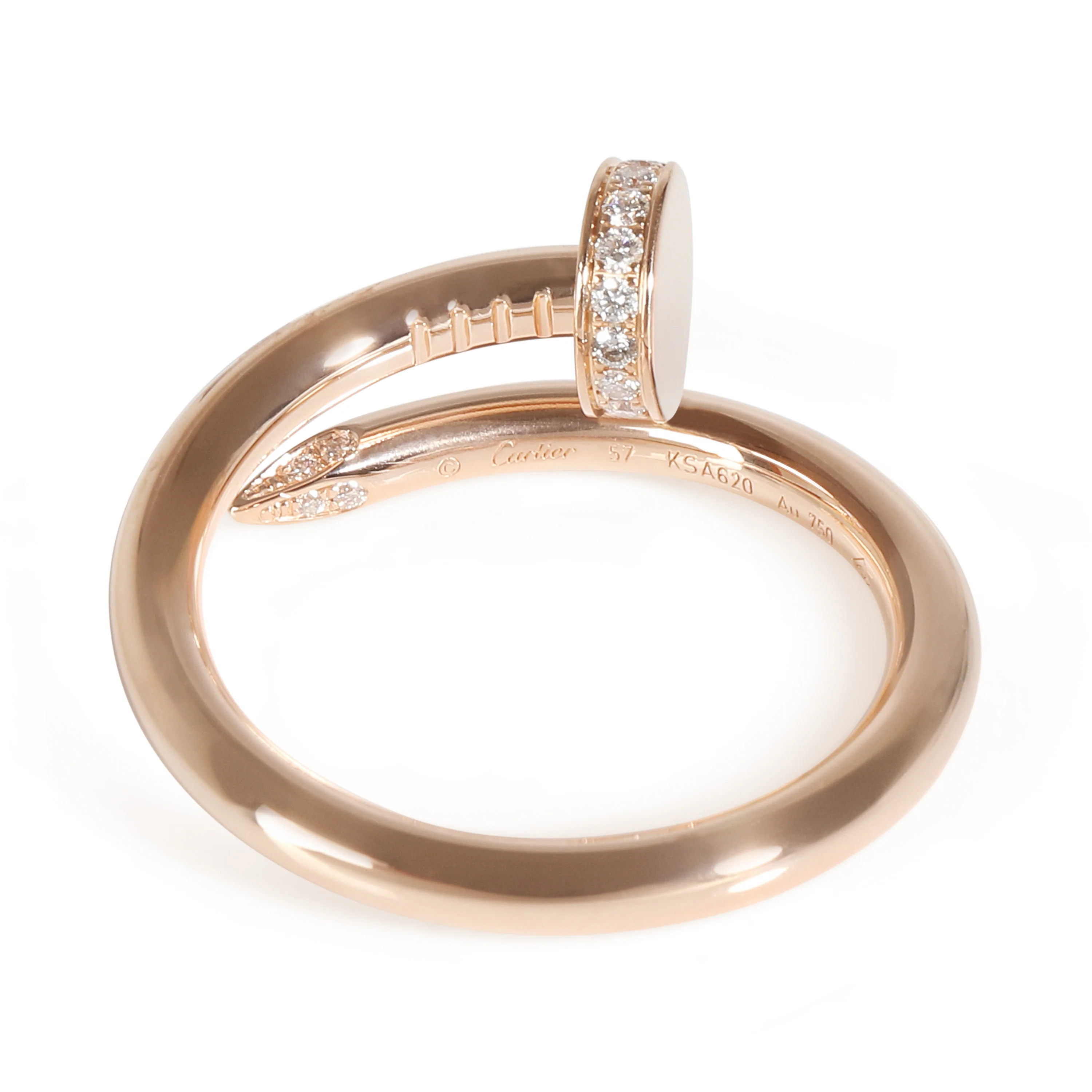 Juste Un Clou Ring, Diamonds (Rose Gold) - Image 3