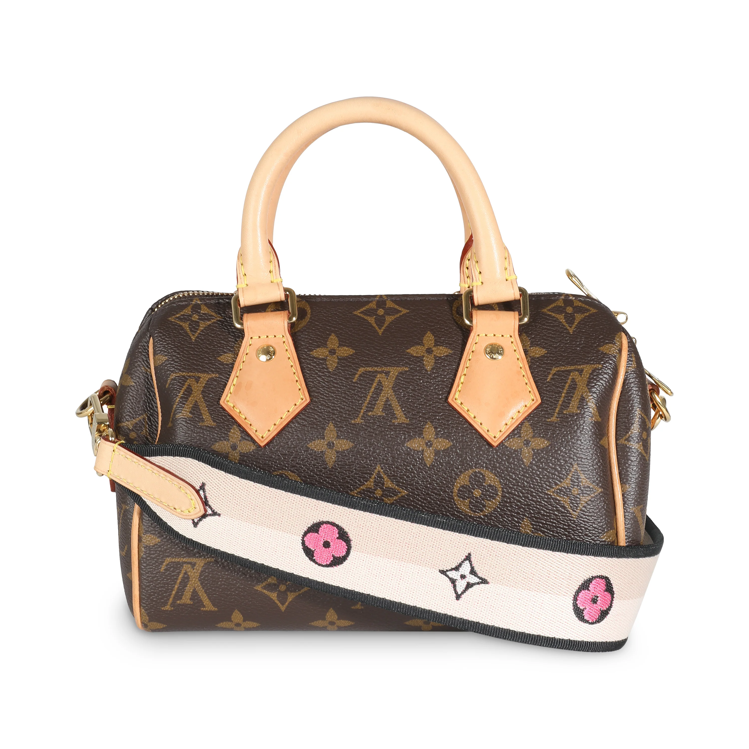 Black Monogram Canvas Speedy Bandouliere 20 - Image 4