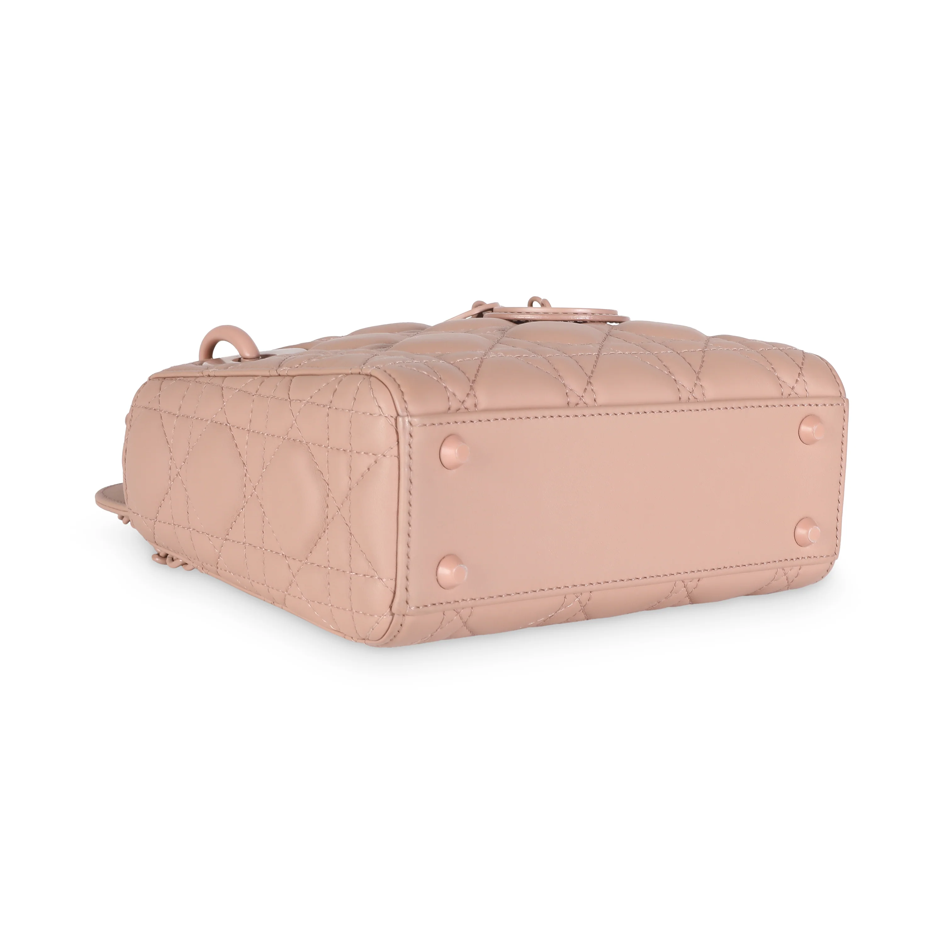 Beige Ultramatte Calfskin Cannage Mini Lady Dior - Image 6