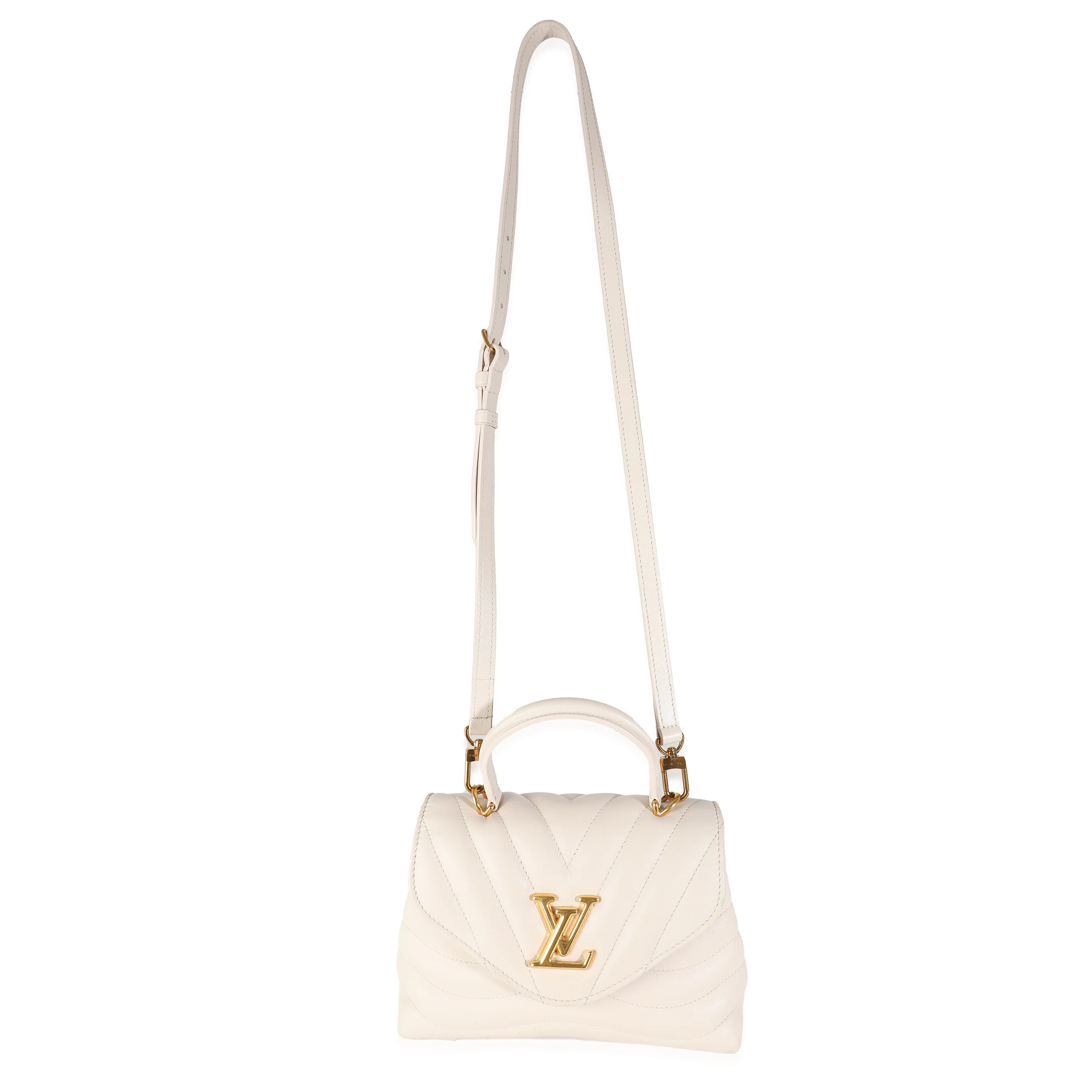Ivory Calfskin New Wave Top Handle Bag - Image 8