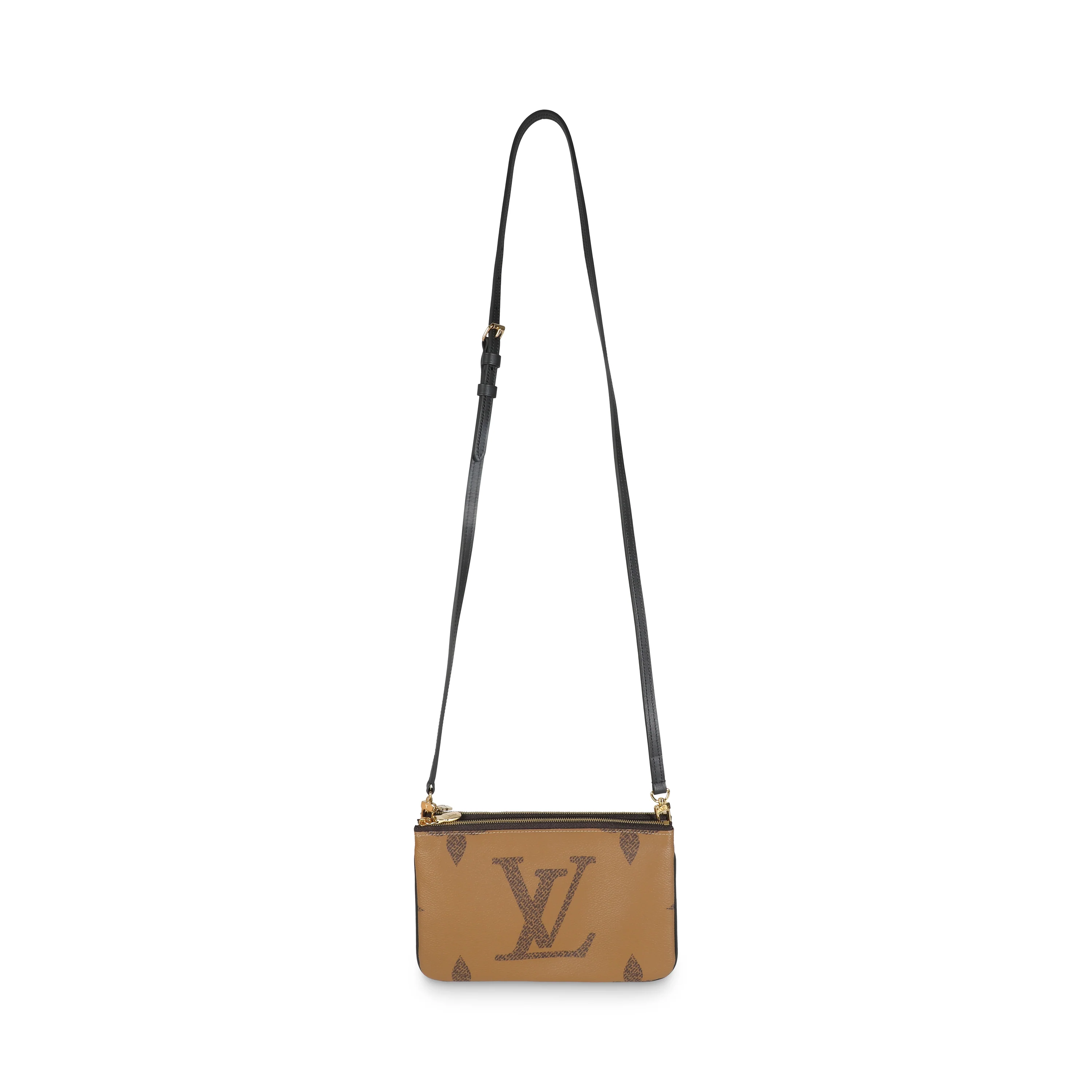 Reverse Monogram Canvas Double Zip Pochette - Image 8