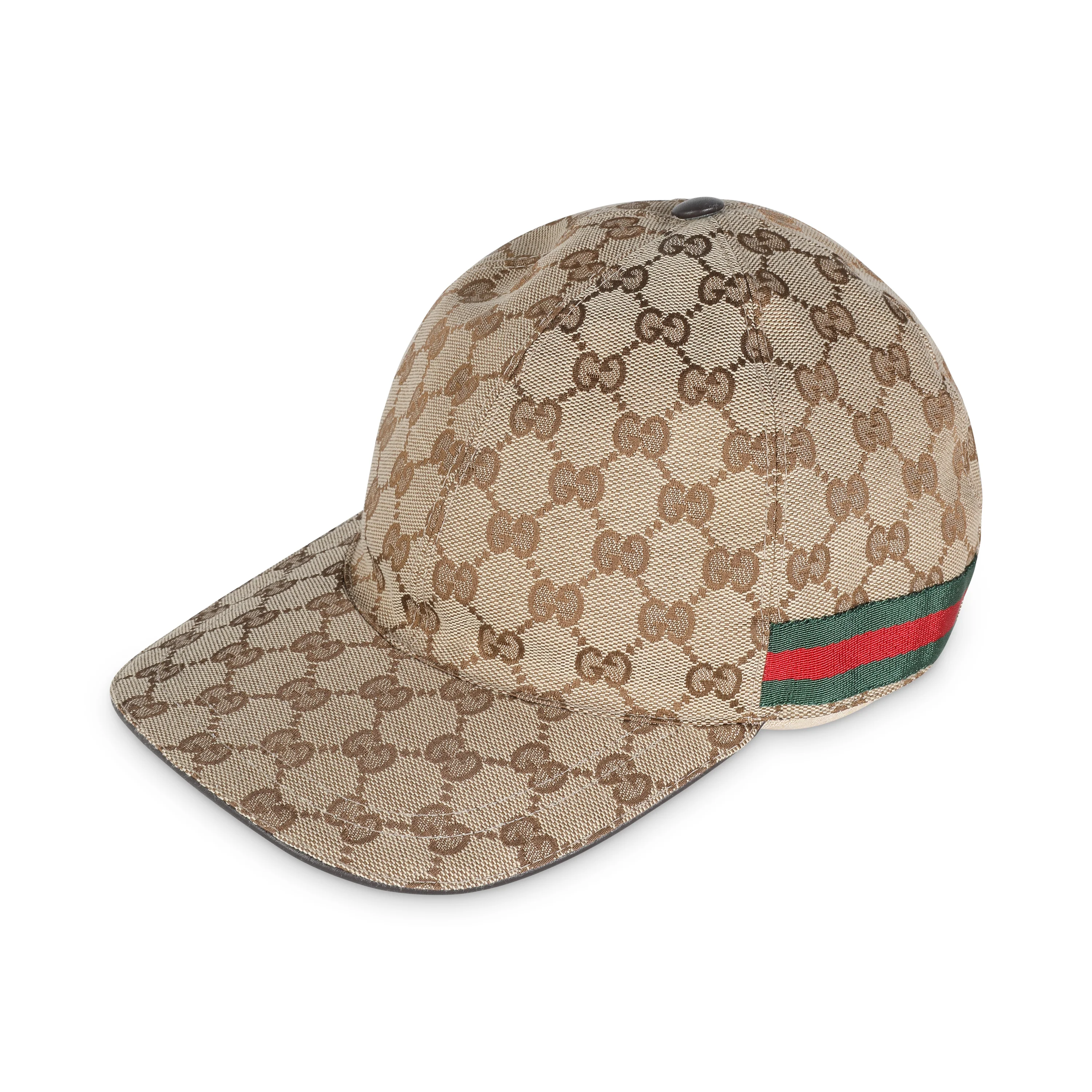 Beige Original GG Canvas Web Baseball Hat L - Image 2
