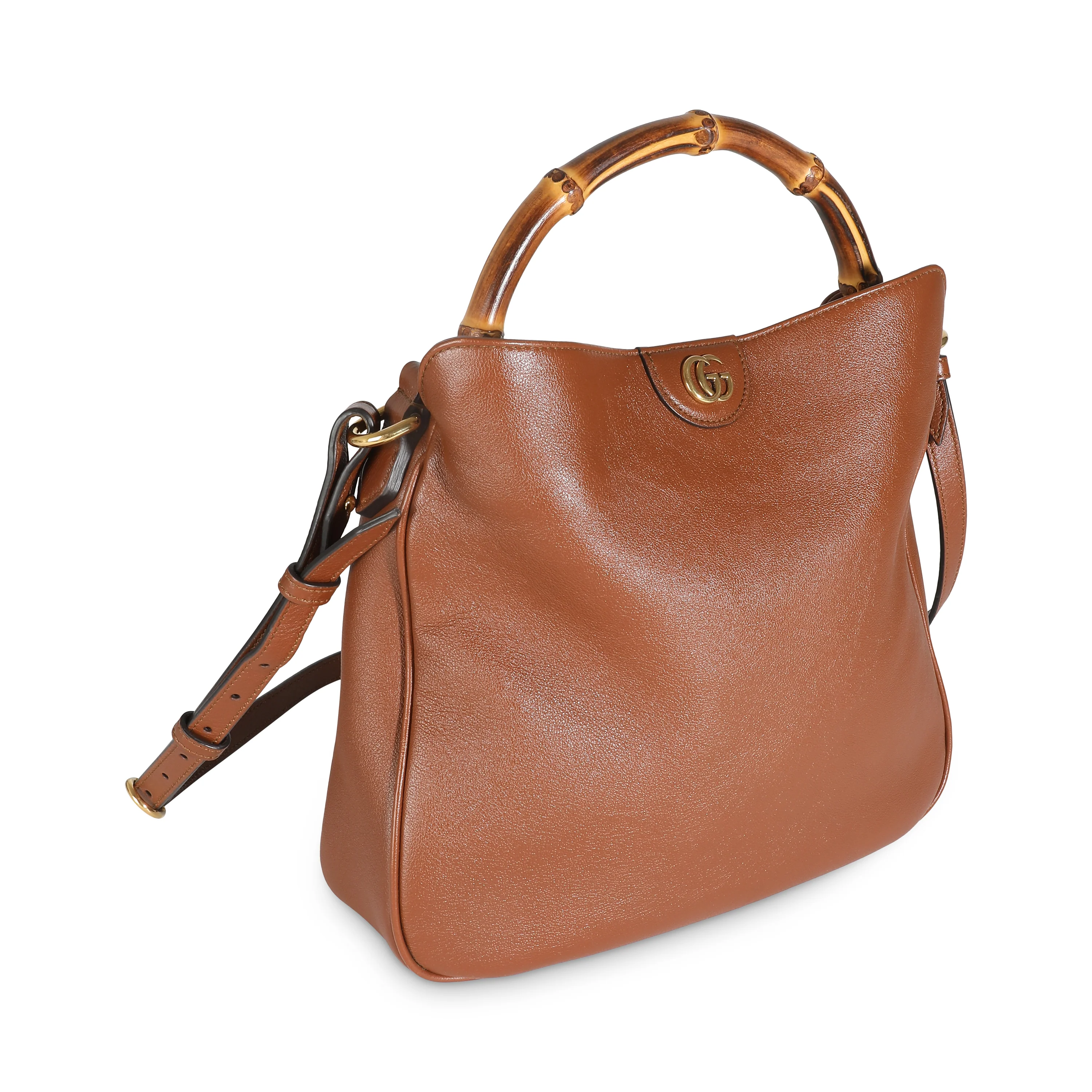 Brown Calfskin Medium Diana Shoulder Bag - Image 3