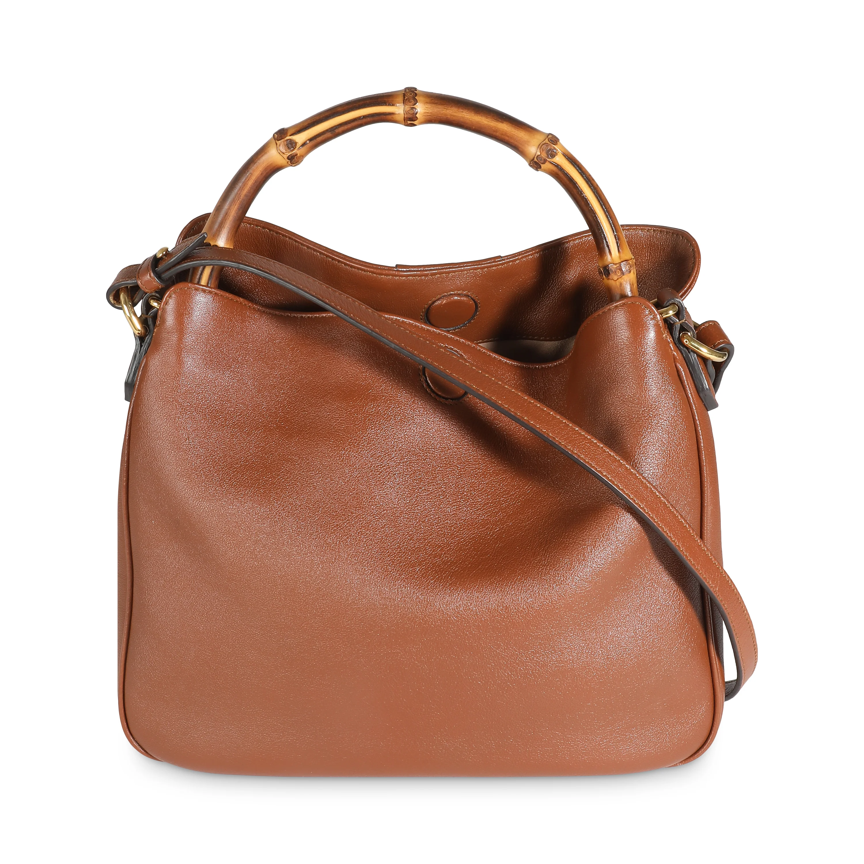 Brown Calfskin Medium Diana Shoulder Bag - Image 4