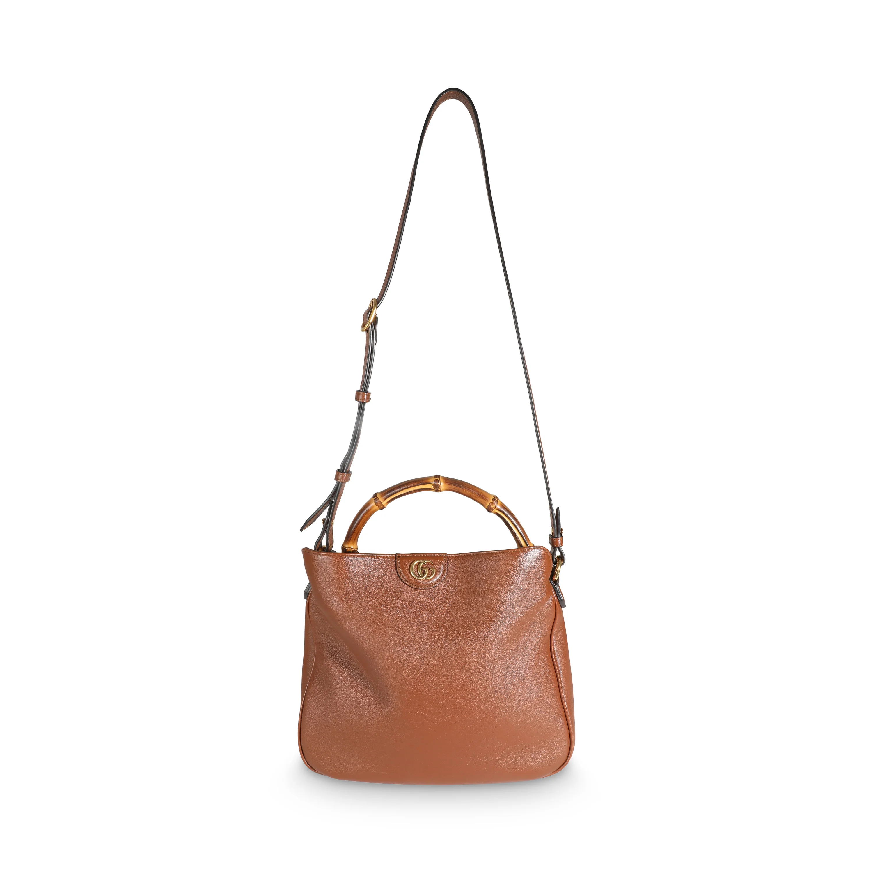 Brown Calfskin Medium Diana Shoulder Bag - Image 8