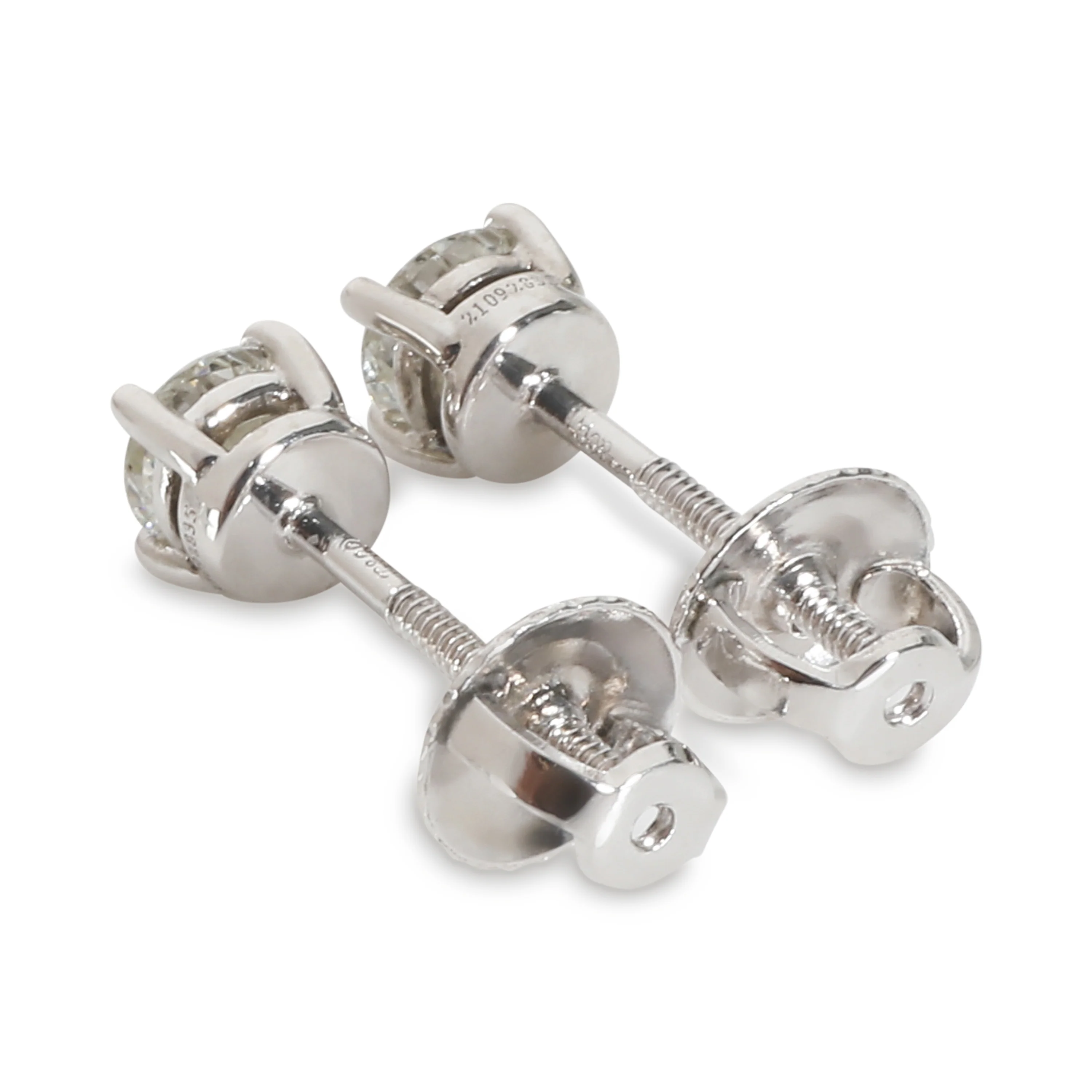 Diamond Earrings in Platinum H VS1 0.52 CTW - Image 5