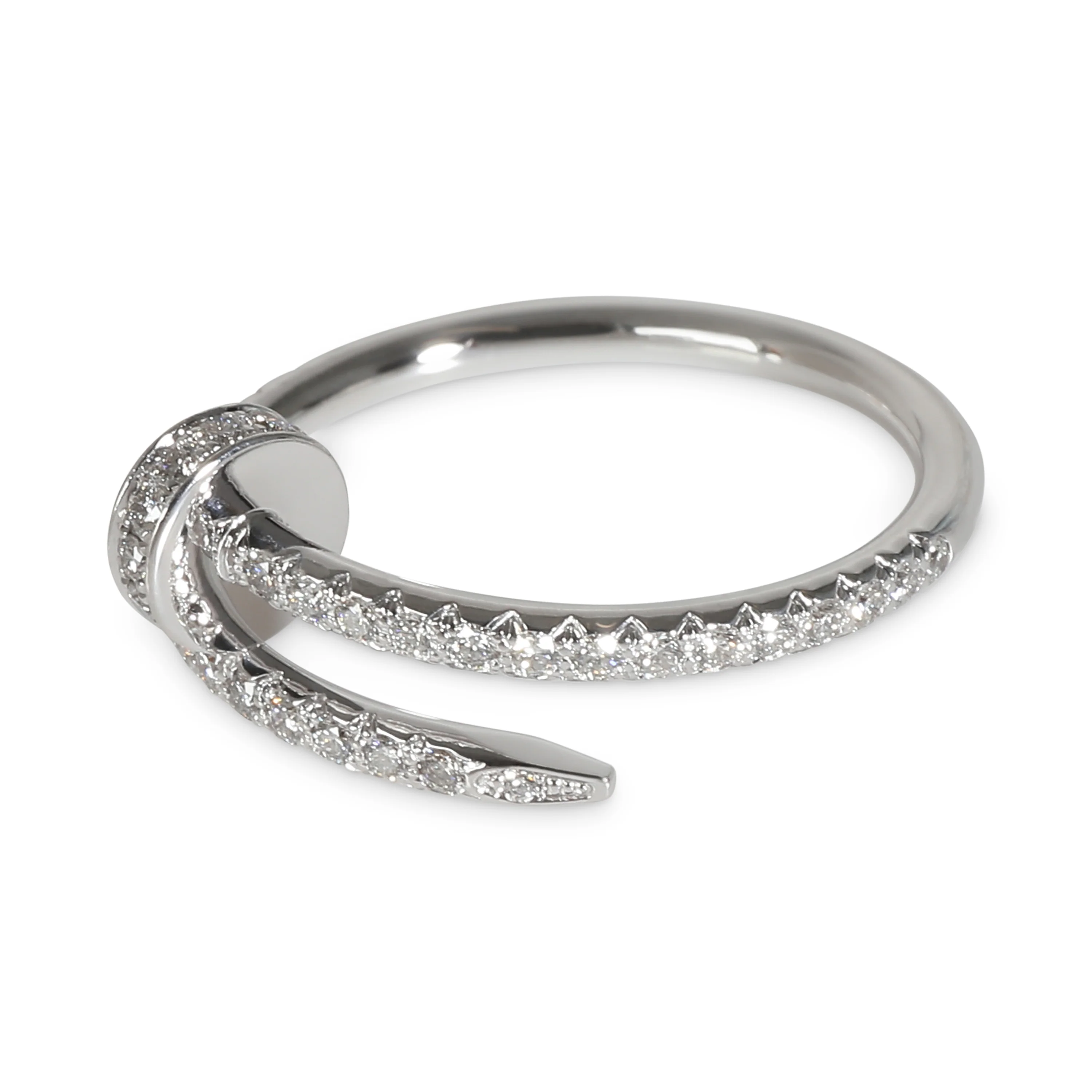 Juste Un Clou Ring, Small Model, Diamonds (White Gold) - Image 2