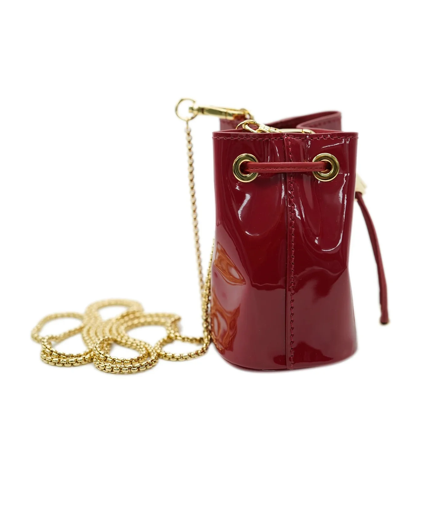 Red Vernis Patent Mini Pouch - Image 3