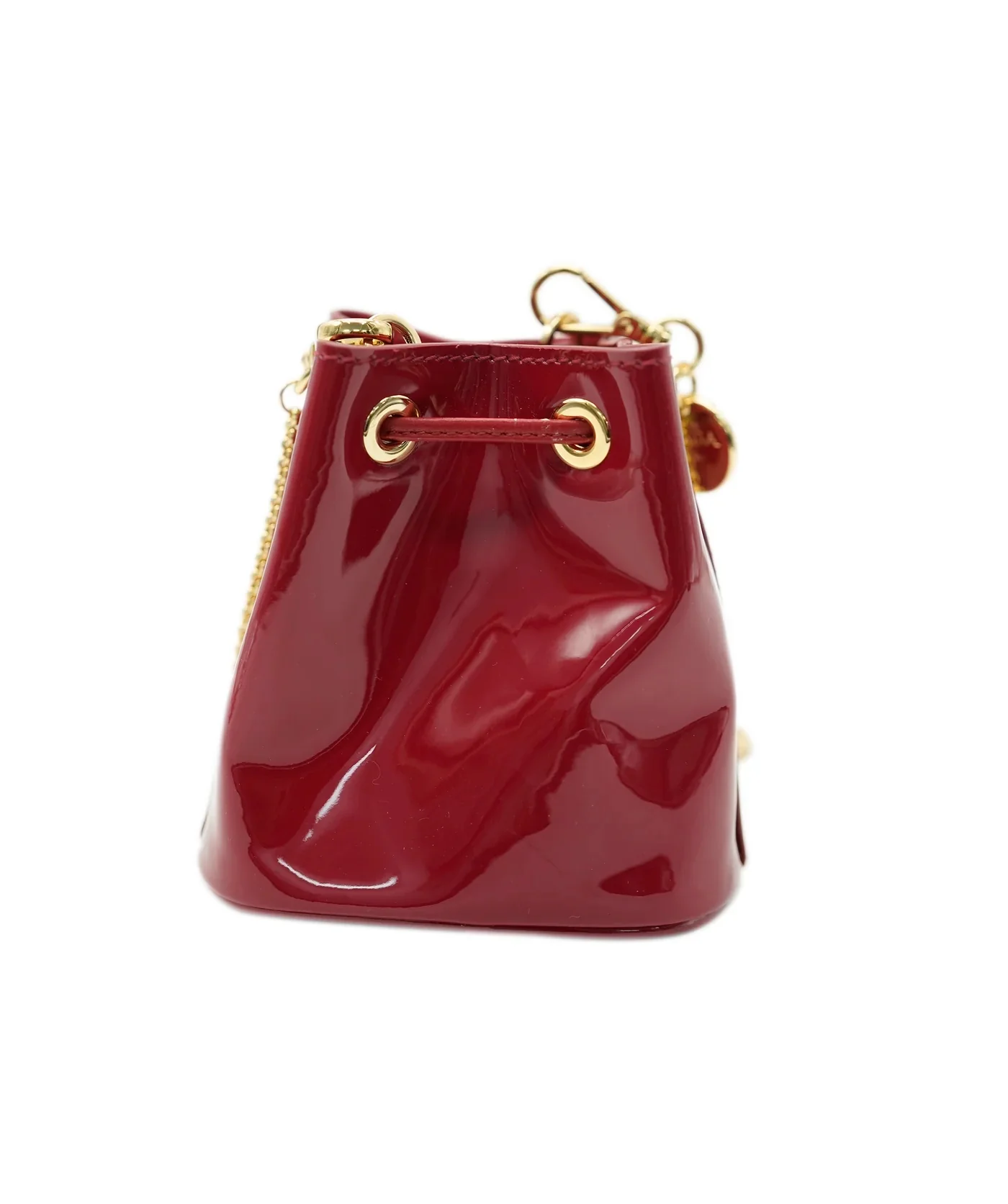 Red Vernis Patent Mini Pouch - Image 4