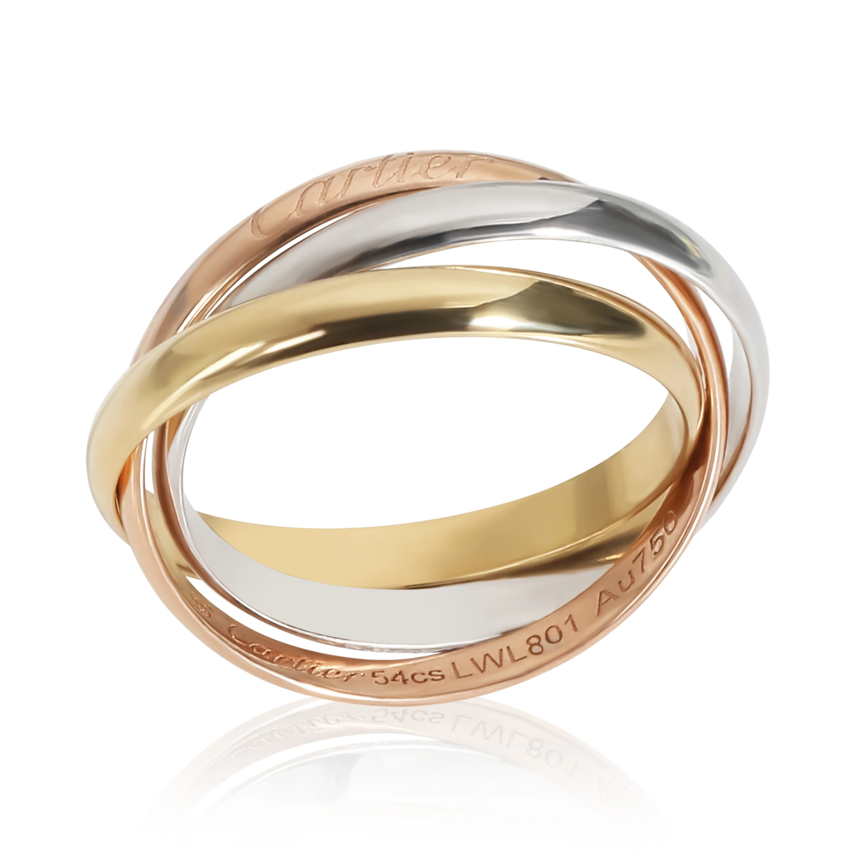 Trinity Fashion Ring in 18k 3 Tone Gold - Image 3