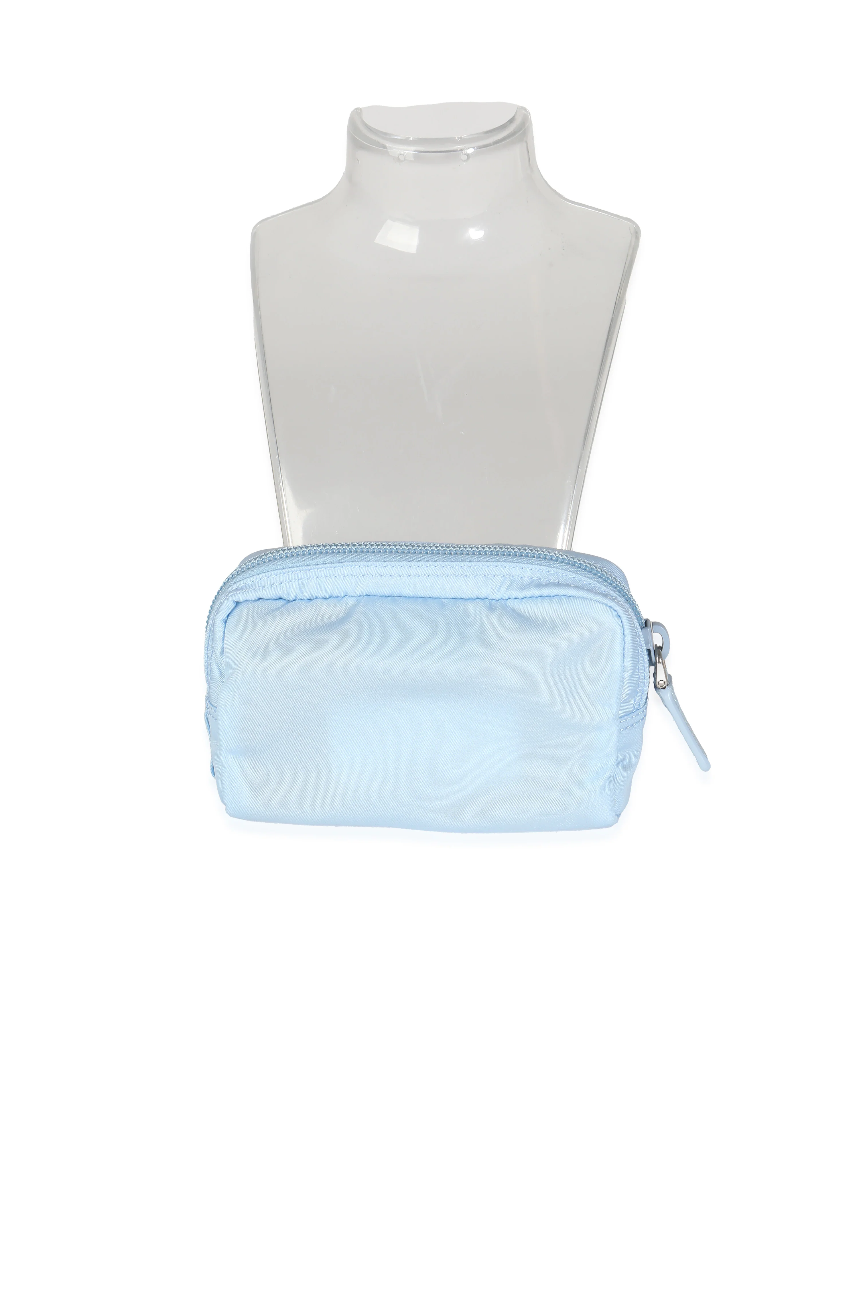 Light Blue Re-Nylon Necessaire Pouch - Image 4