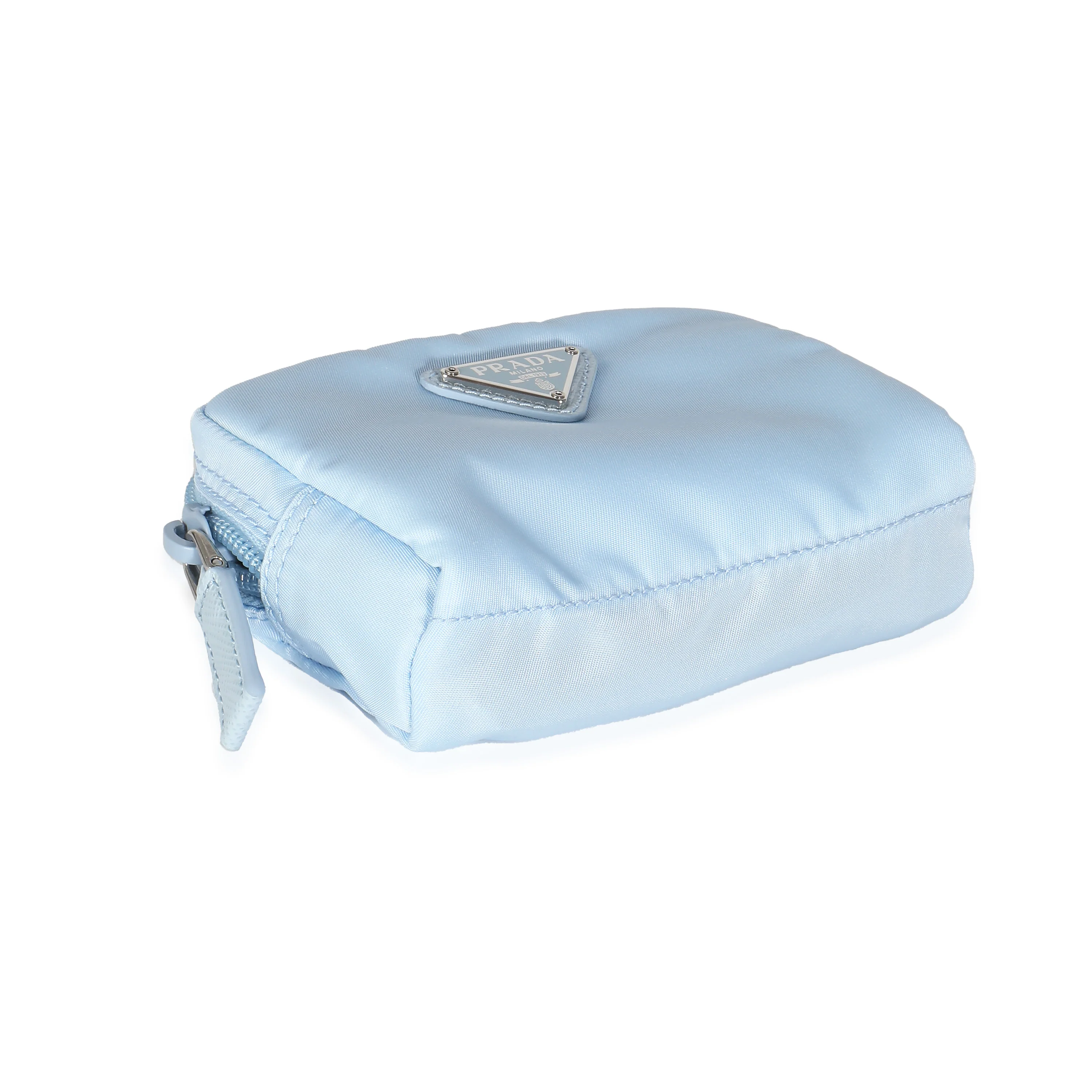 Light Blue Re-Nylon Necessaire Pouch - Image 7