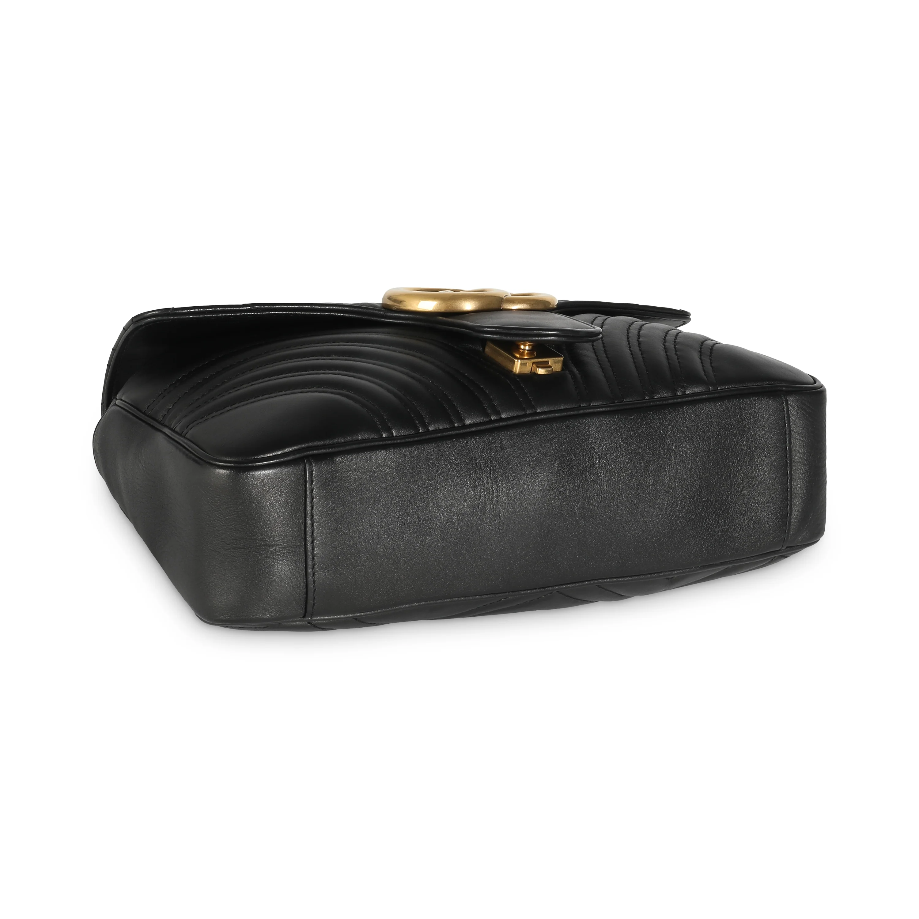 Black Matelasse Calfskin Medium GG Marmont Bag - Image 6
