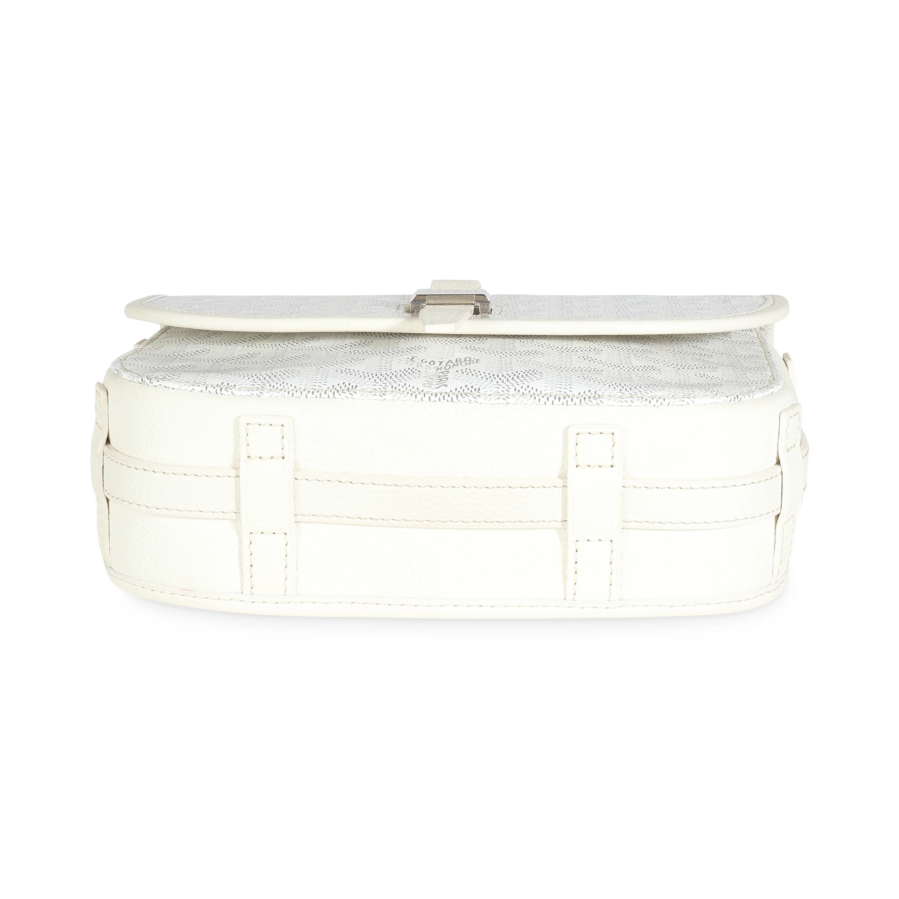 White Goyardine Canvas Belvedere II PM - Image 5