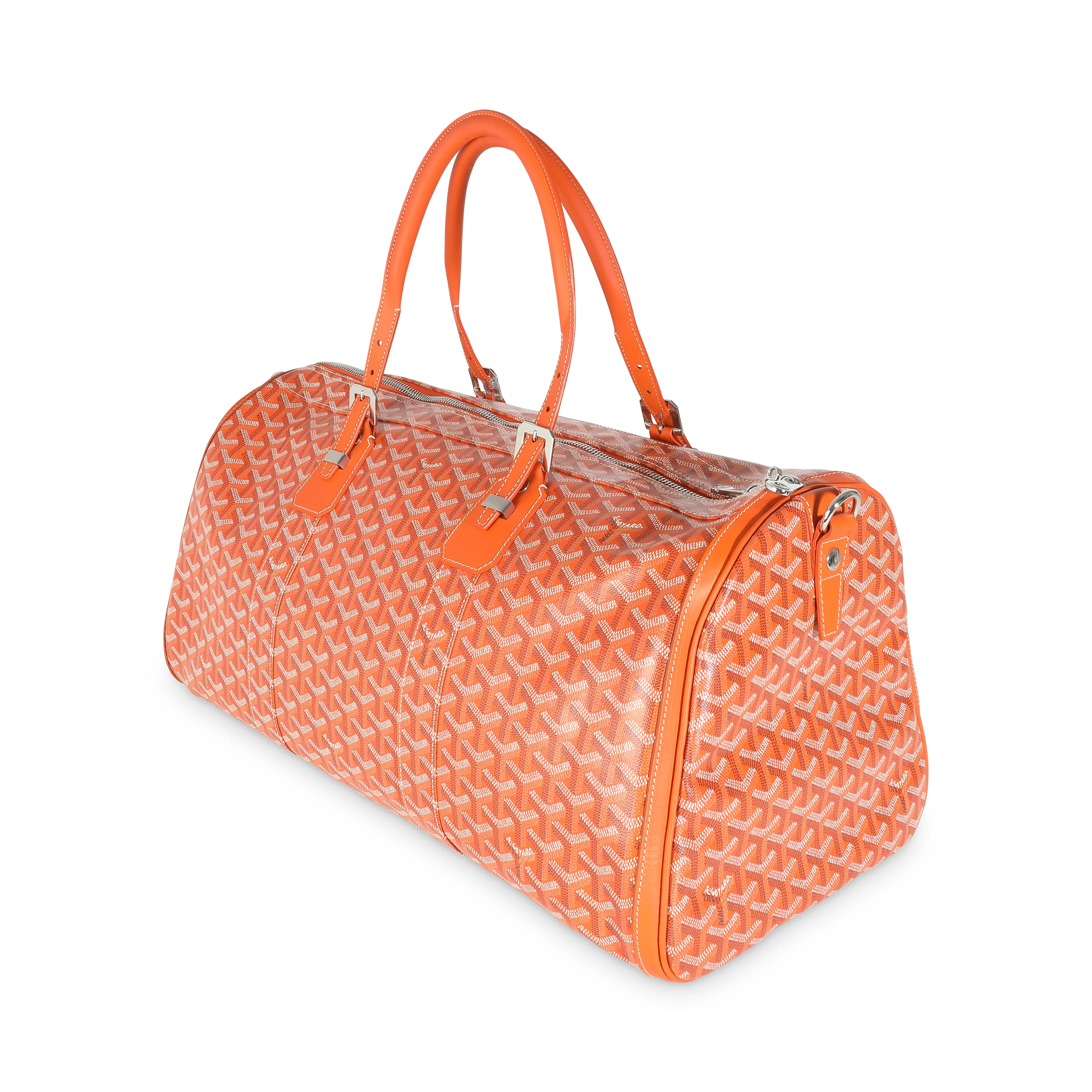 Orange Goyardine Canvas Boston 50 - Image 2