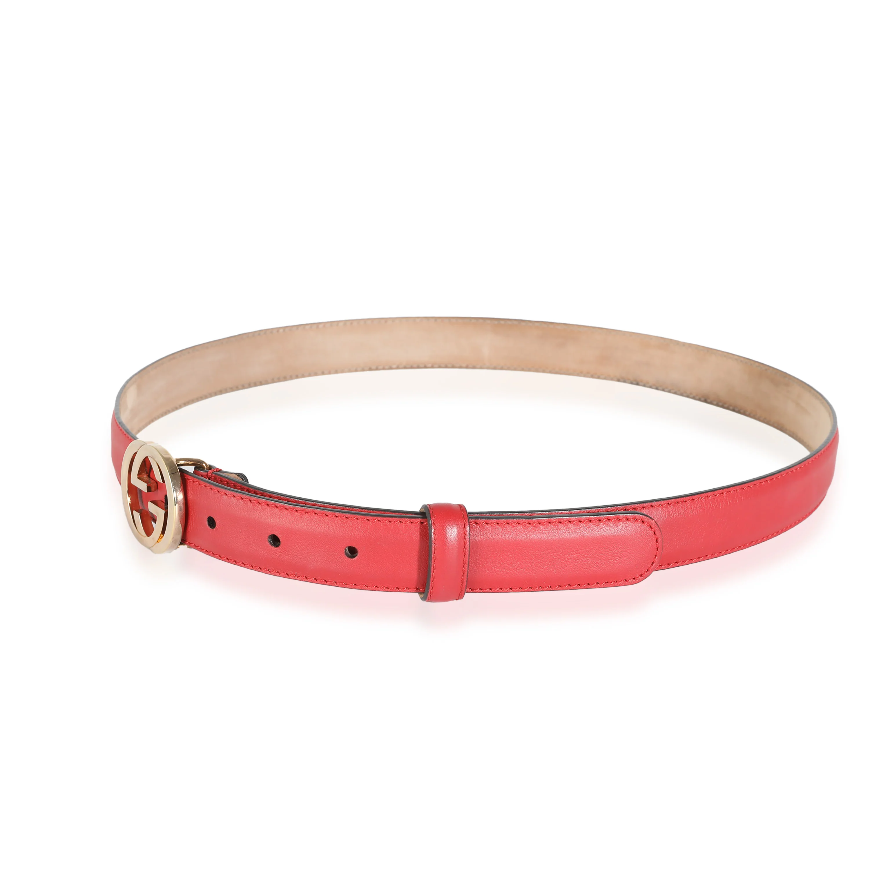 Red Calfskin Interlocking G Belt 90/36 - Image 2