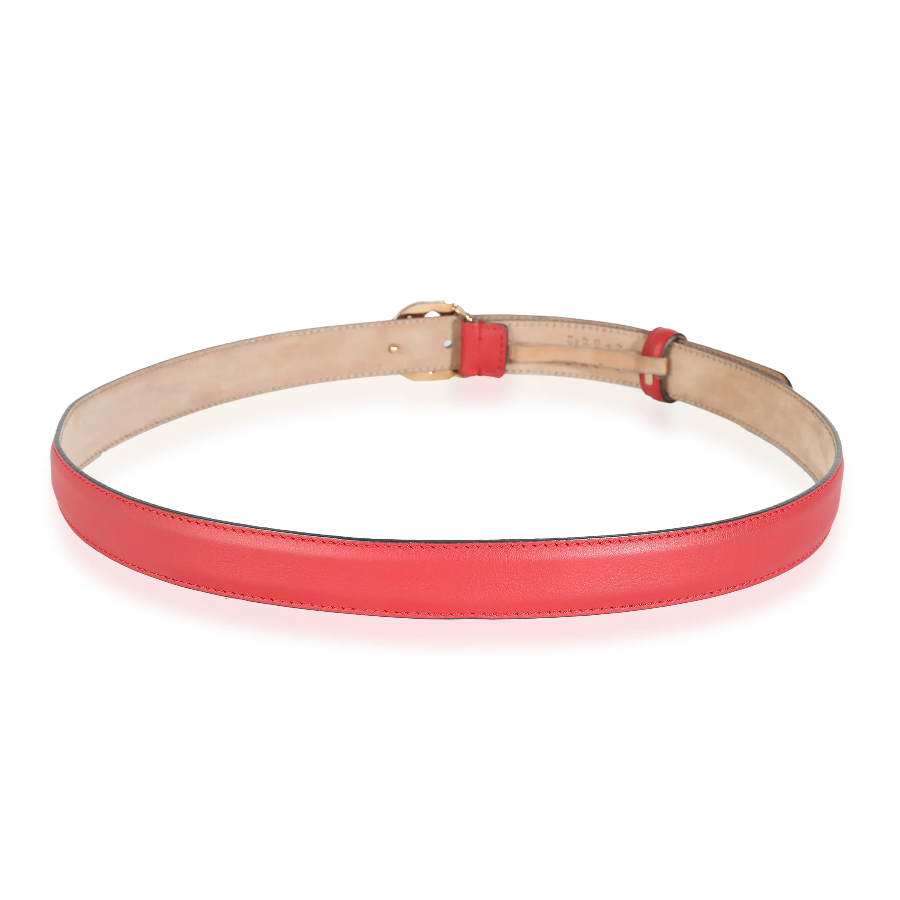 Red Calfskin Interlocking G Belt 90/36 - Image 4