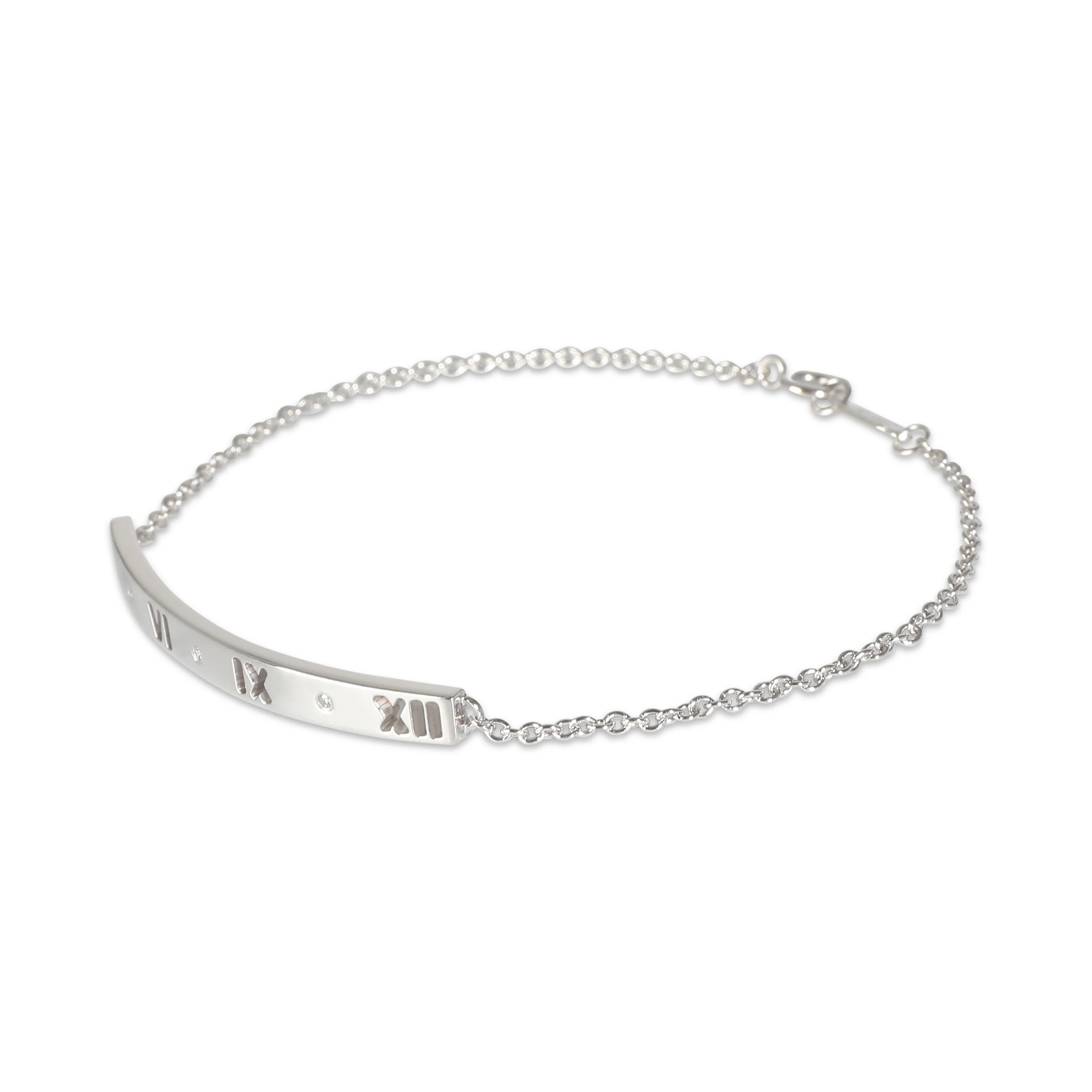 Atlas Bracelet in 18k White Gold 0.03 CTW - Image 2