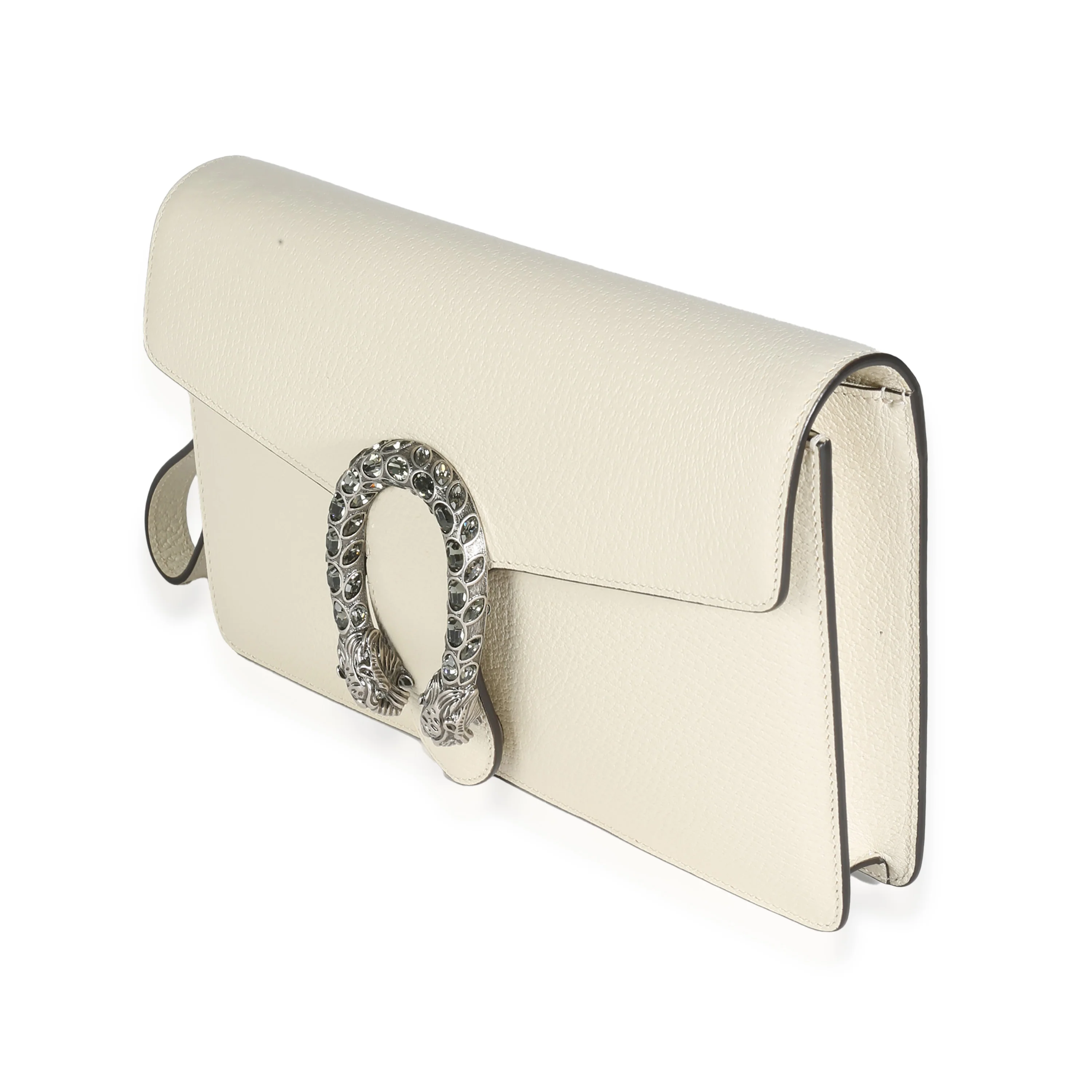 Mystic White Calfskin Dionysus Wristlet Clutch - Image 2