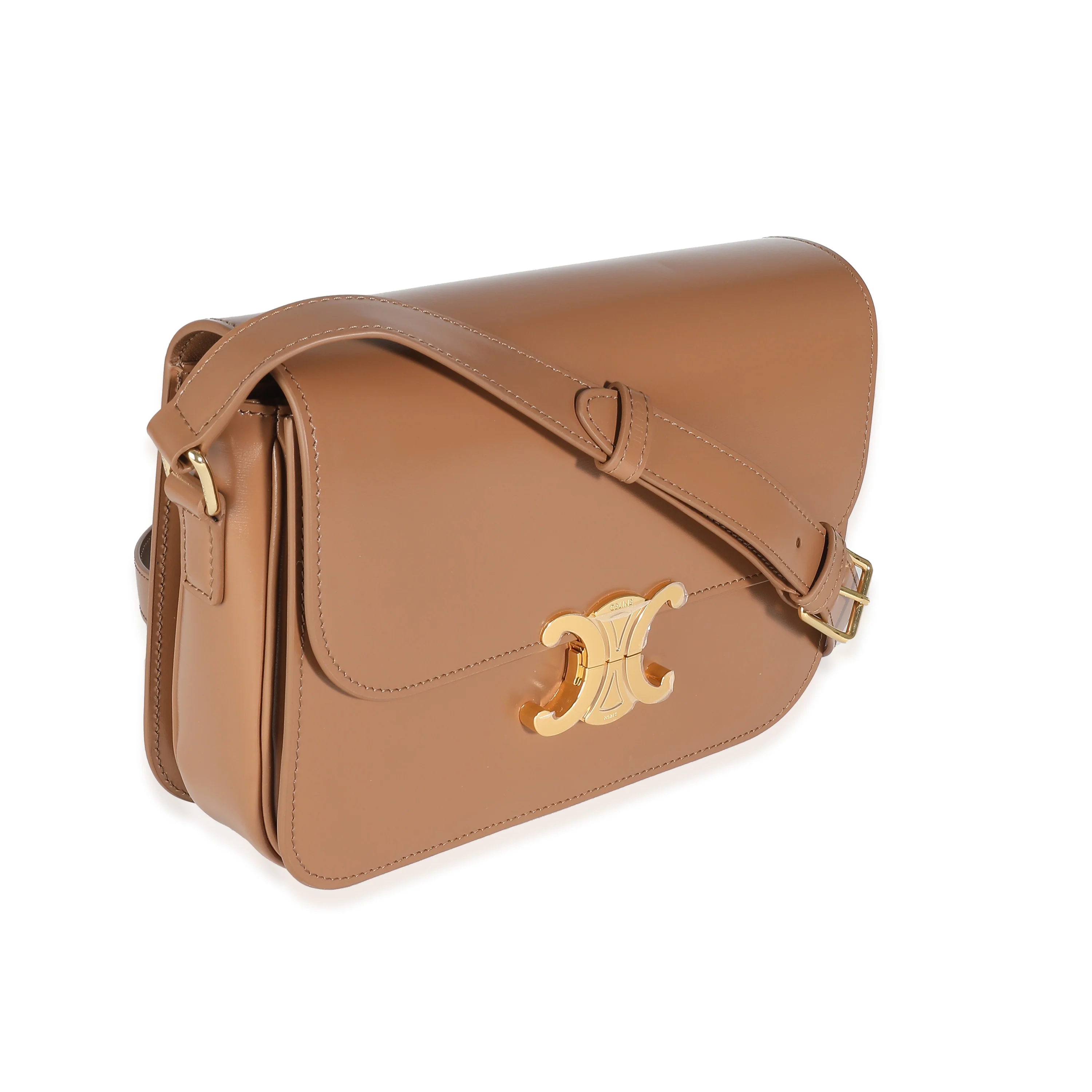 Bronze Shiny Calfskin Classique Triomphe Bag - Image 3