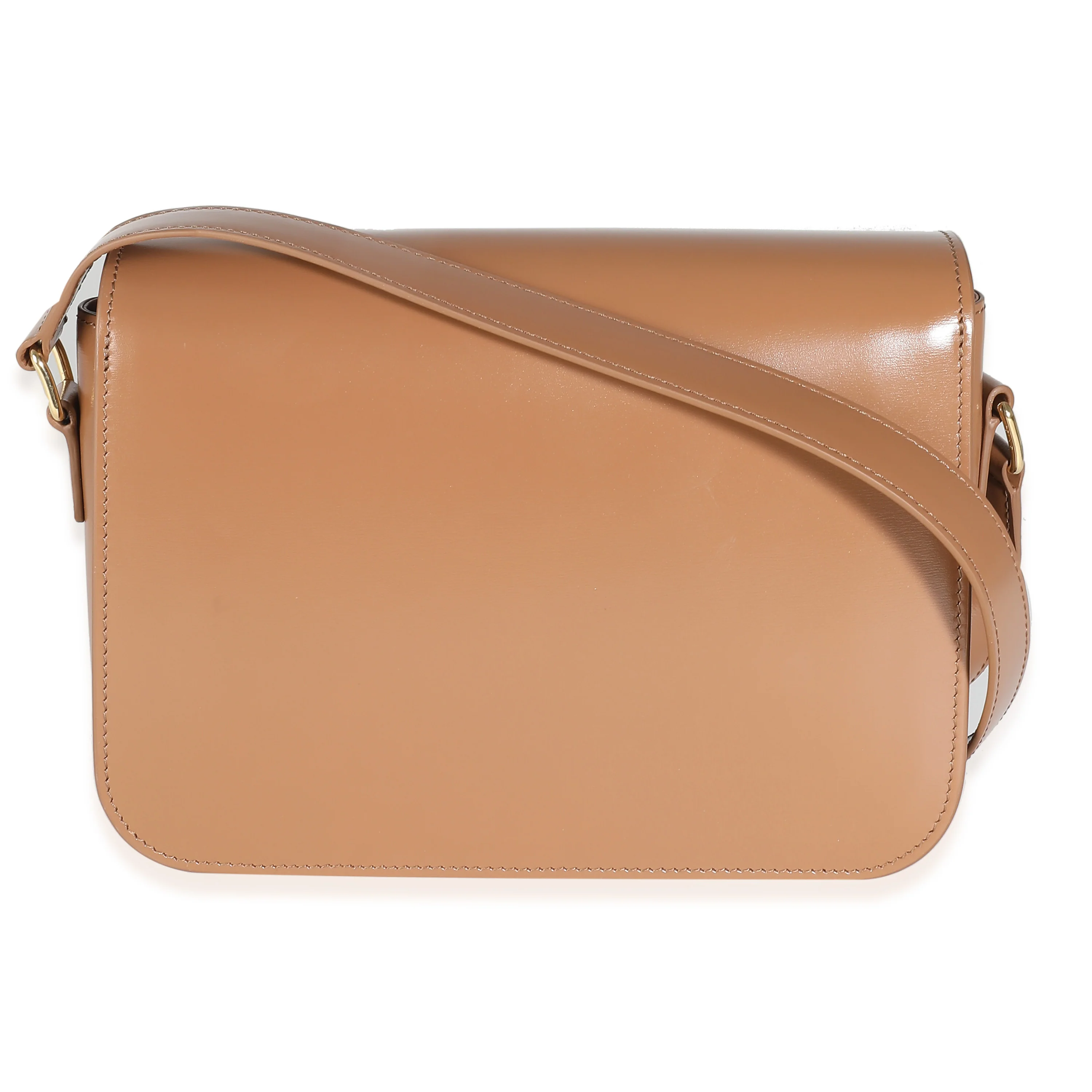 Bronze Shiny Calfskin Classique Triomphe Bag - Image 4