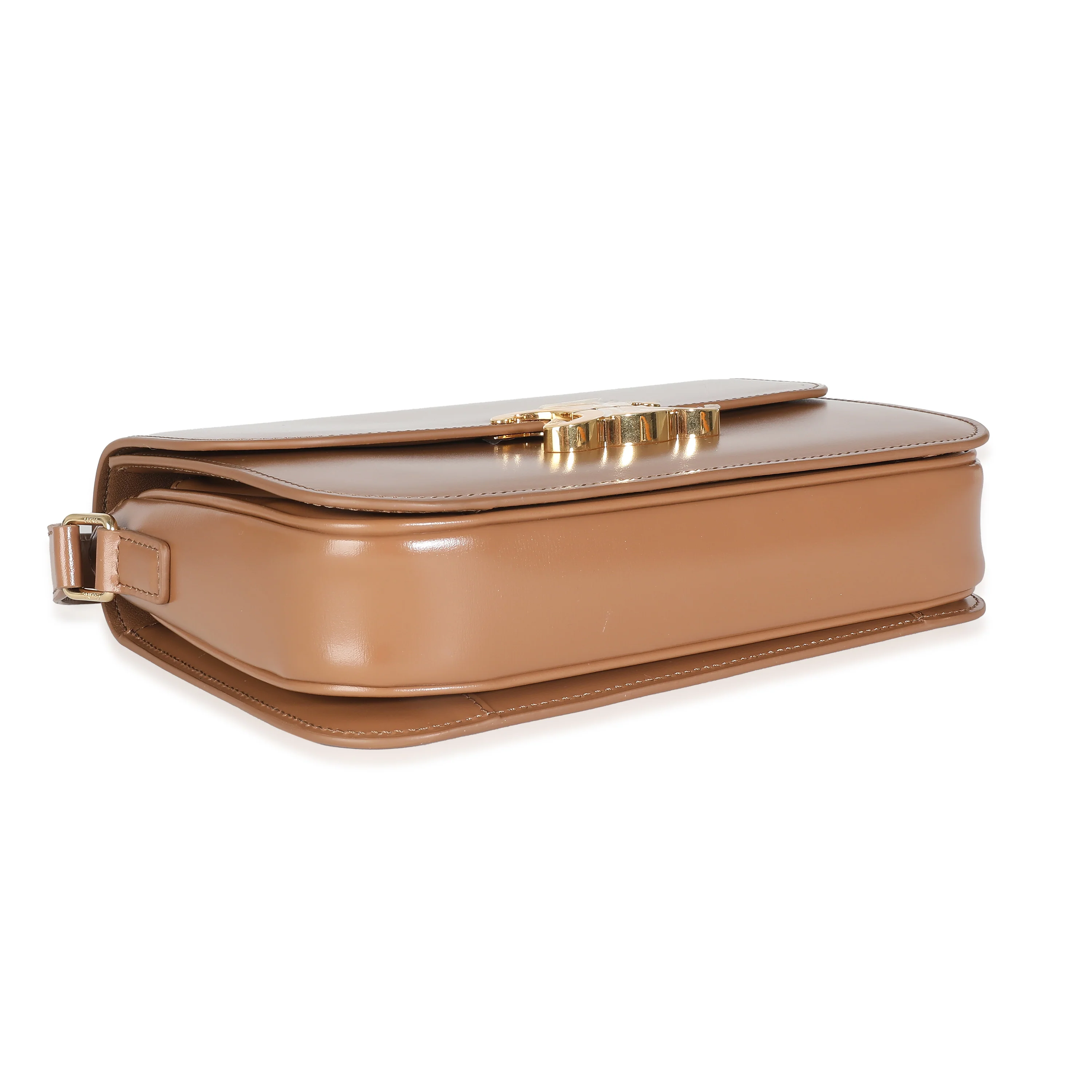 Bronze Shiny Calfskin Classique Triomphe Bag - Image 6