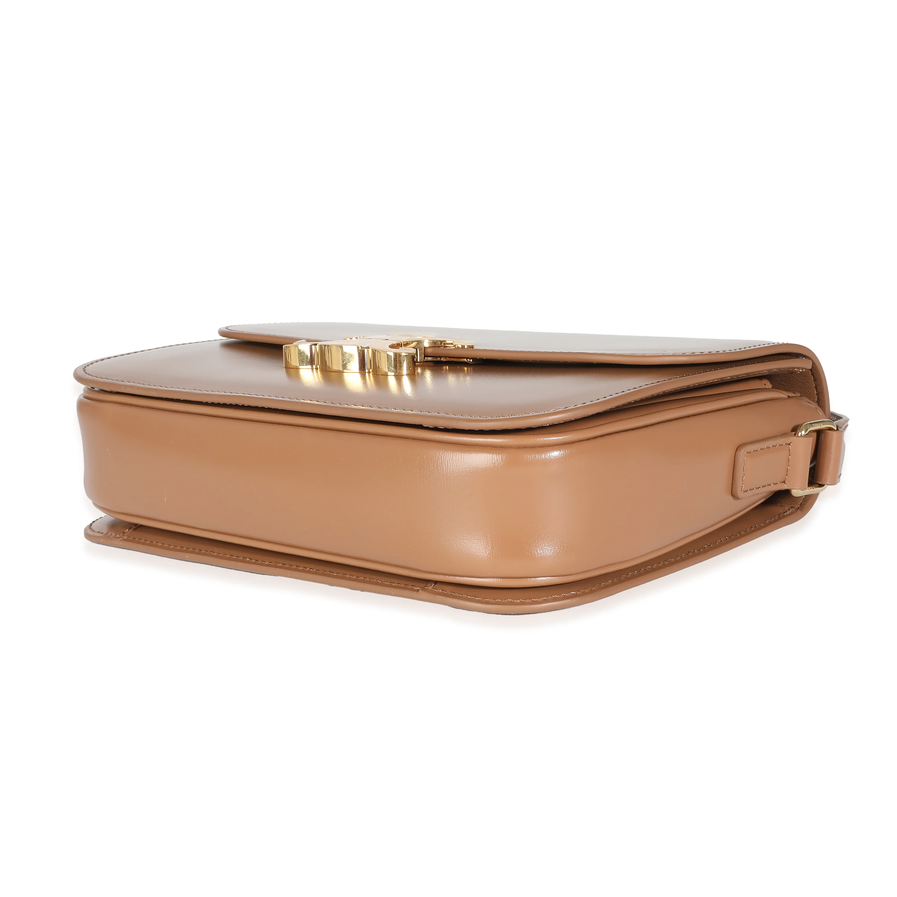 Bronze Shiny Calfskin Classique Triomphe Bag - Image 7