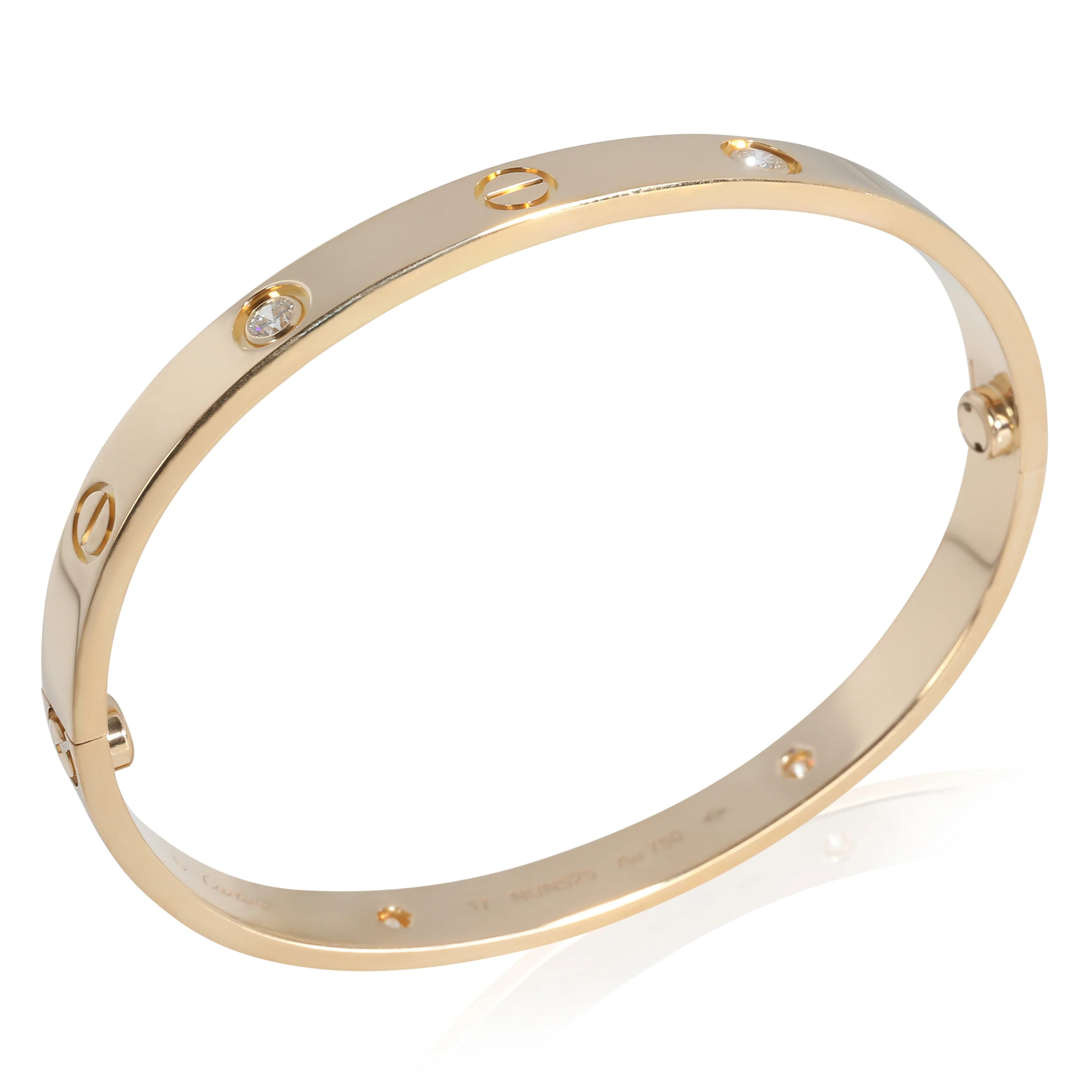 Love Bracelet, Diamonds (Yellow Gold) - Image 4