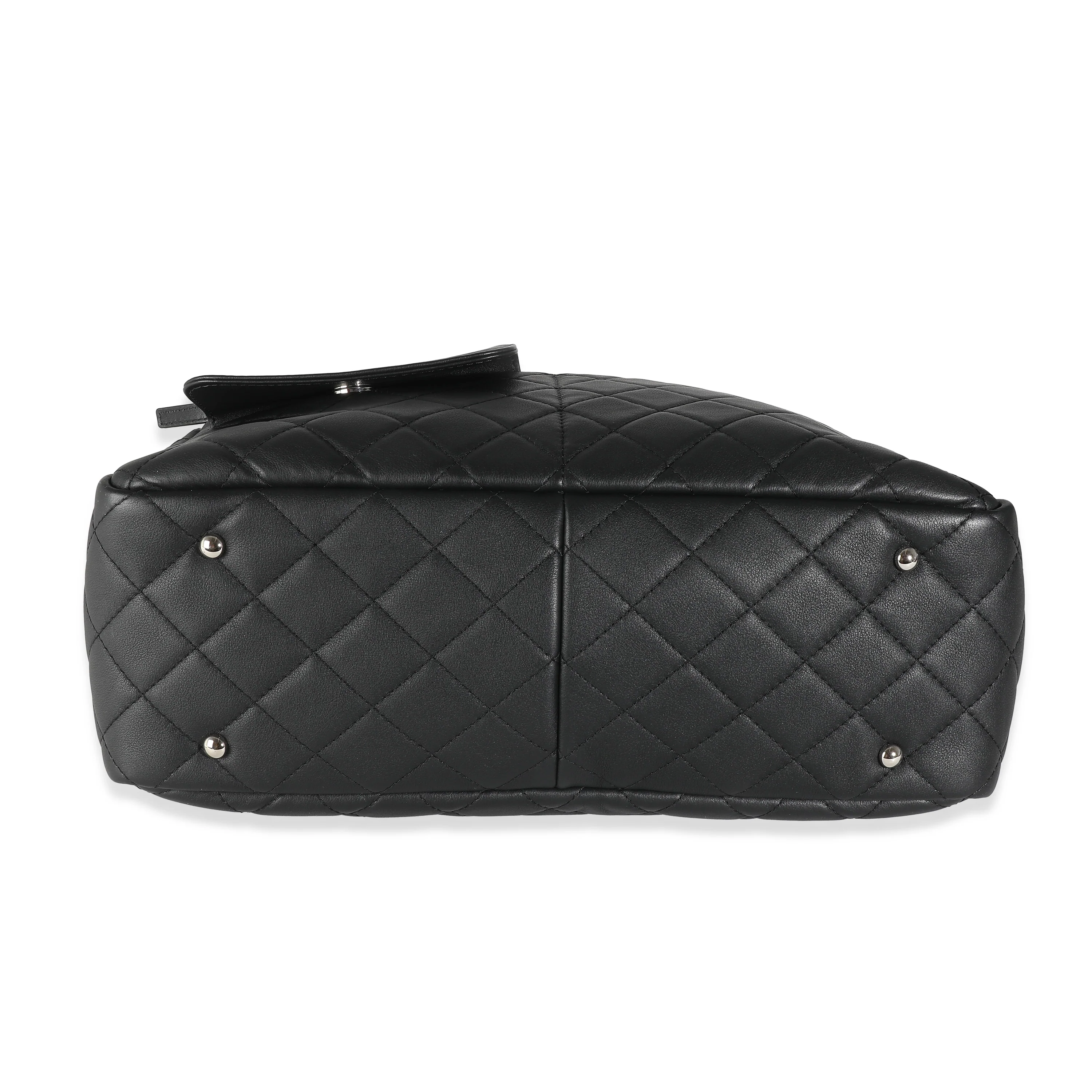 20C Black Quilted Lambskin Ultra Pocket Tote - Image 5