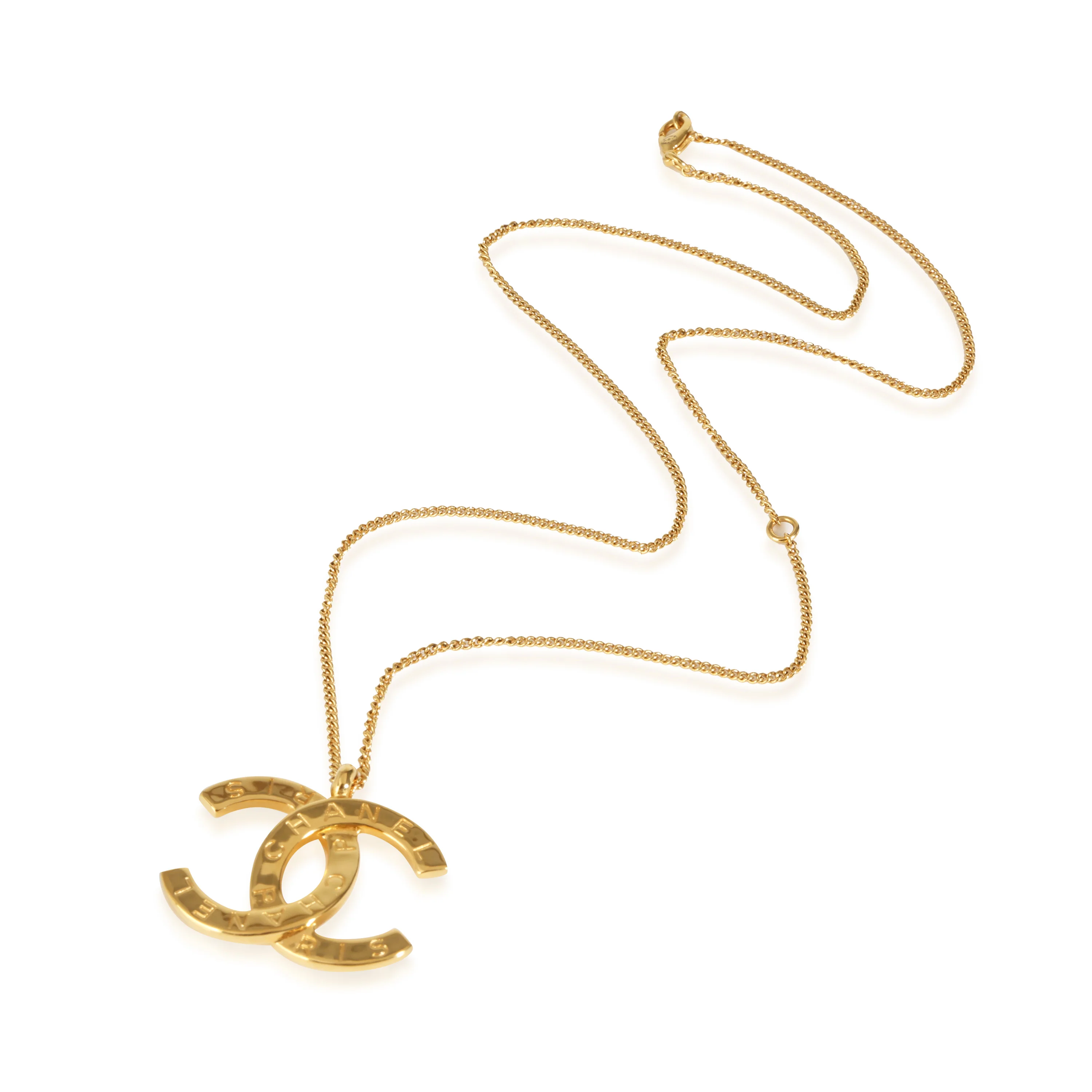 2021 CC Pendant Yellow Gold Plated - Image 2