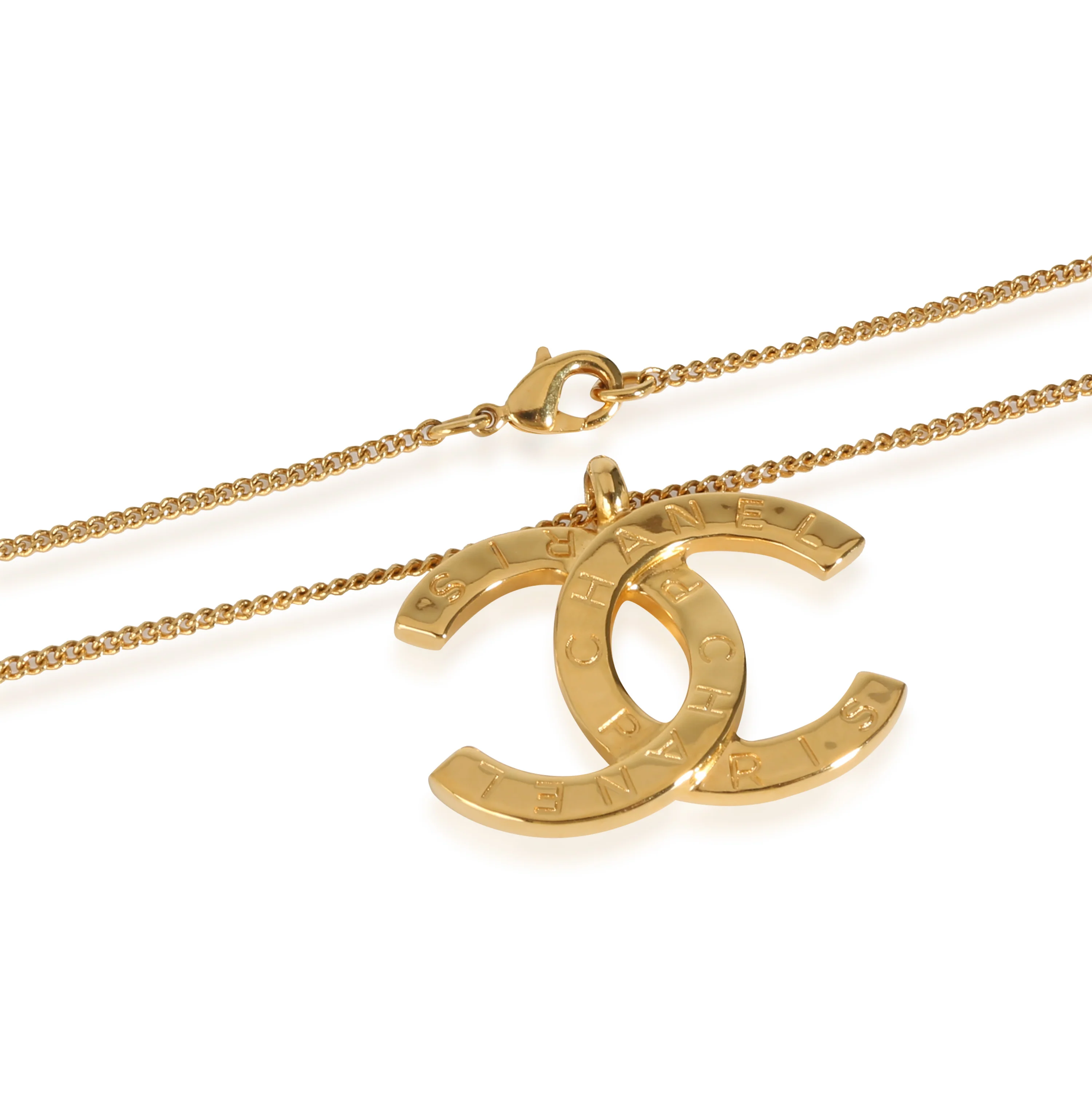 2021 CC Pendant Yellow Gold Plated - Image 3