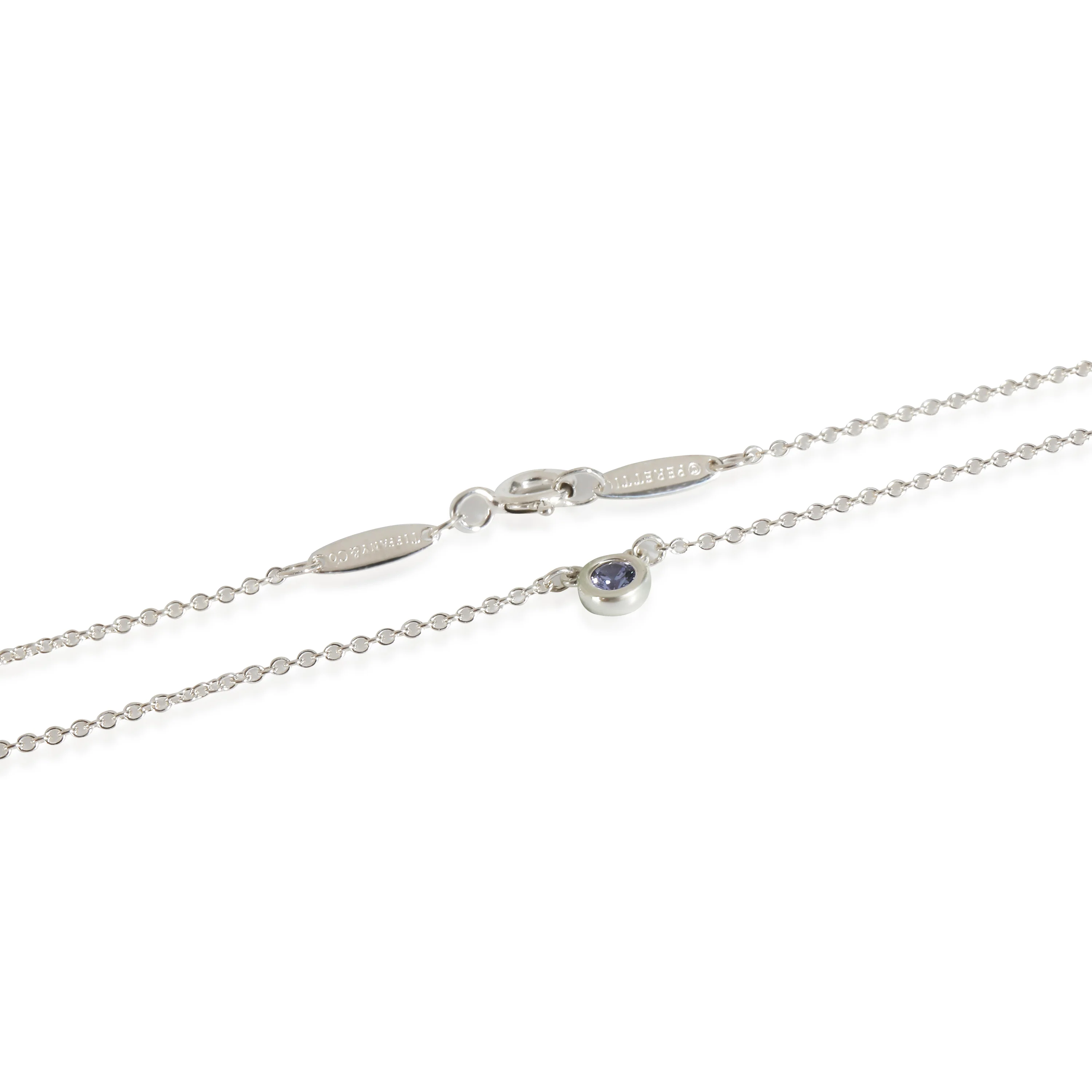 Elsa Peretti Tanzanite Fashion Necklace in Sterling Silver - Image 3