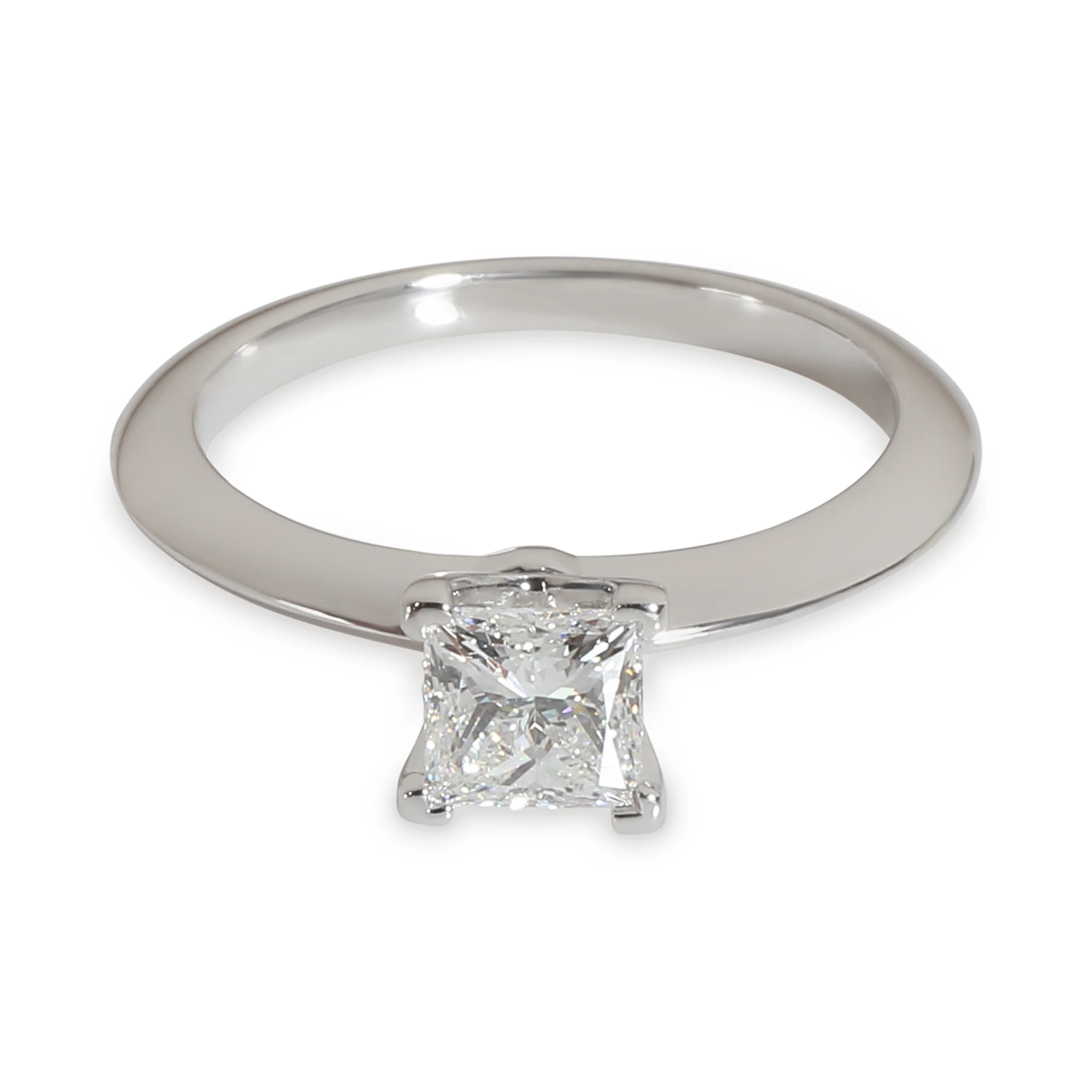 Tiffany Solitaire Engagement Ring in Platinum F VS1 0.57 CTW