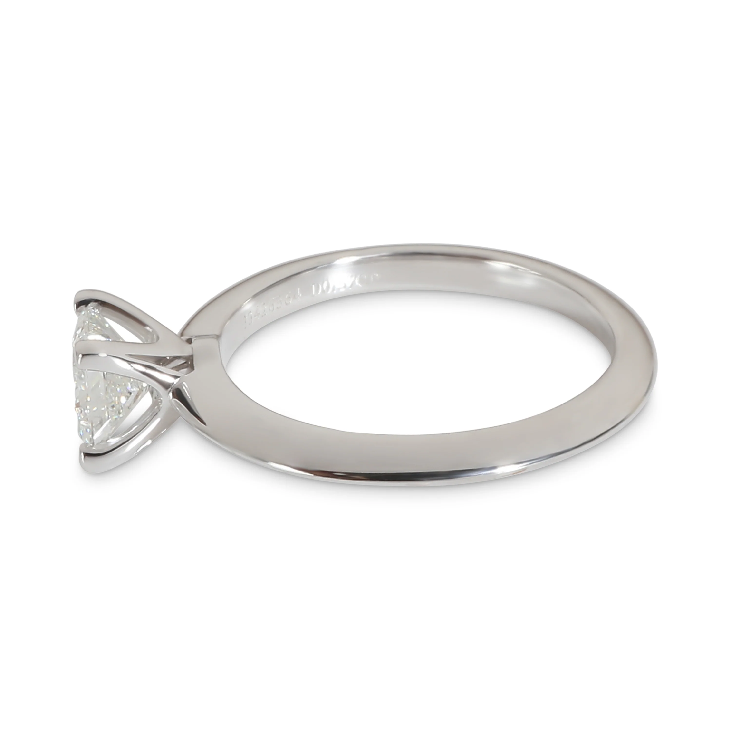 Tiffany Solitaire Engagement Ring in Platinum F VS1 0.57 CTW - Image 2