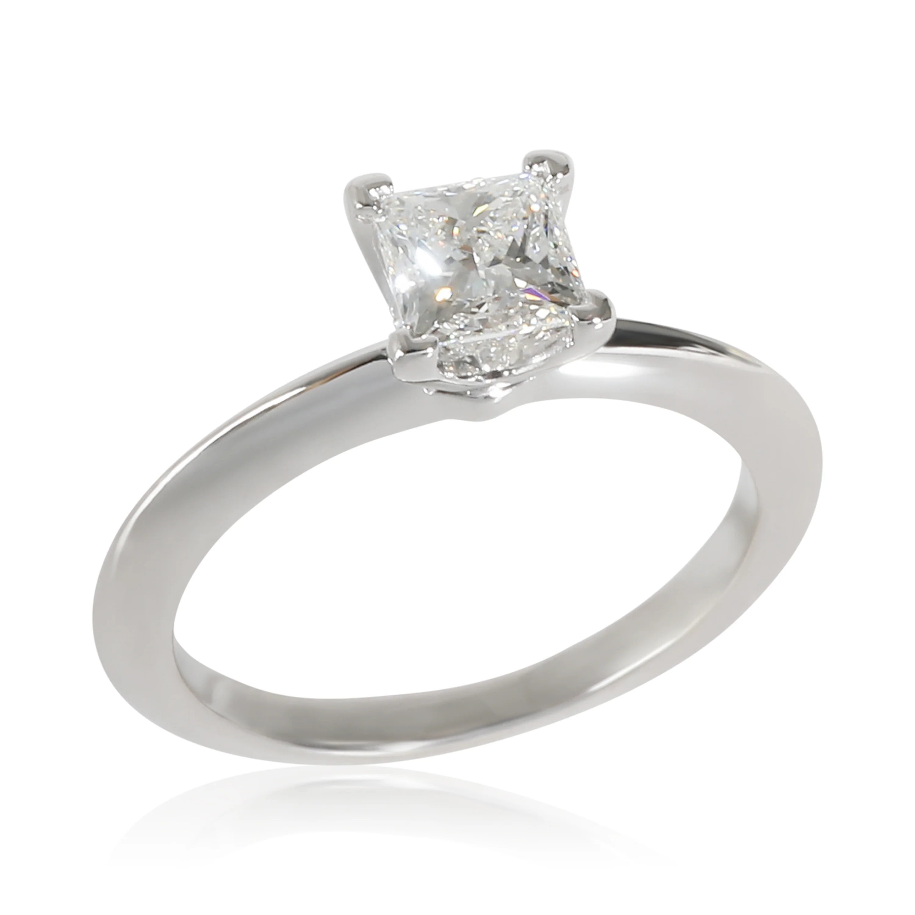 Tiffany Solitaire Engagement Ring in Platinum F VS1 0.57 CTW - Image 6