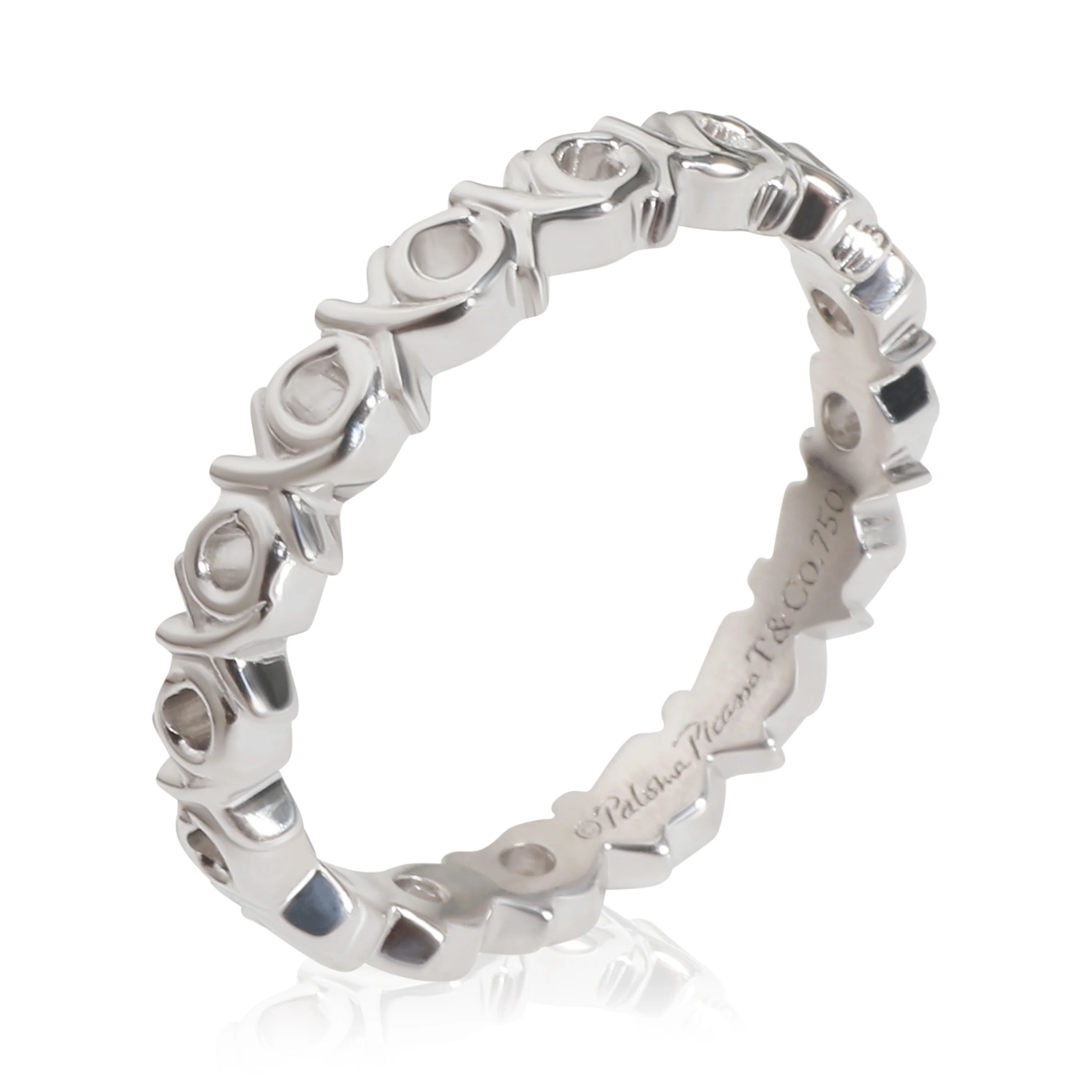 Paloma Picasso Fashion Ring in 18k White Gold 0.06 CTW - Image 3