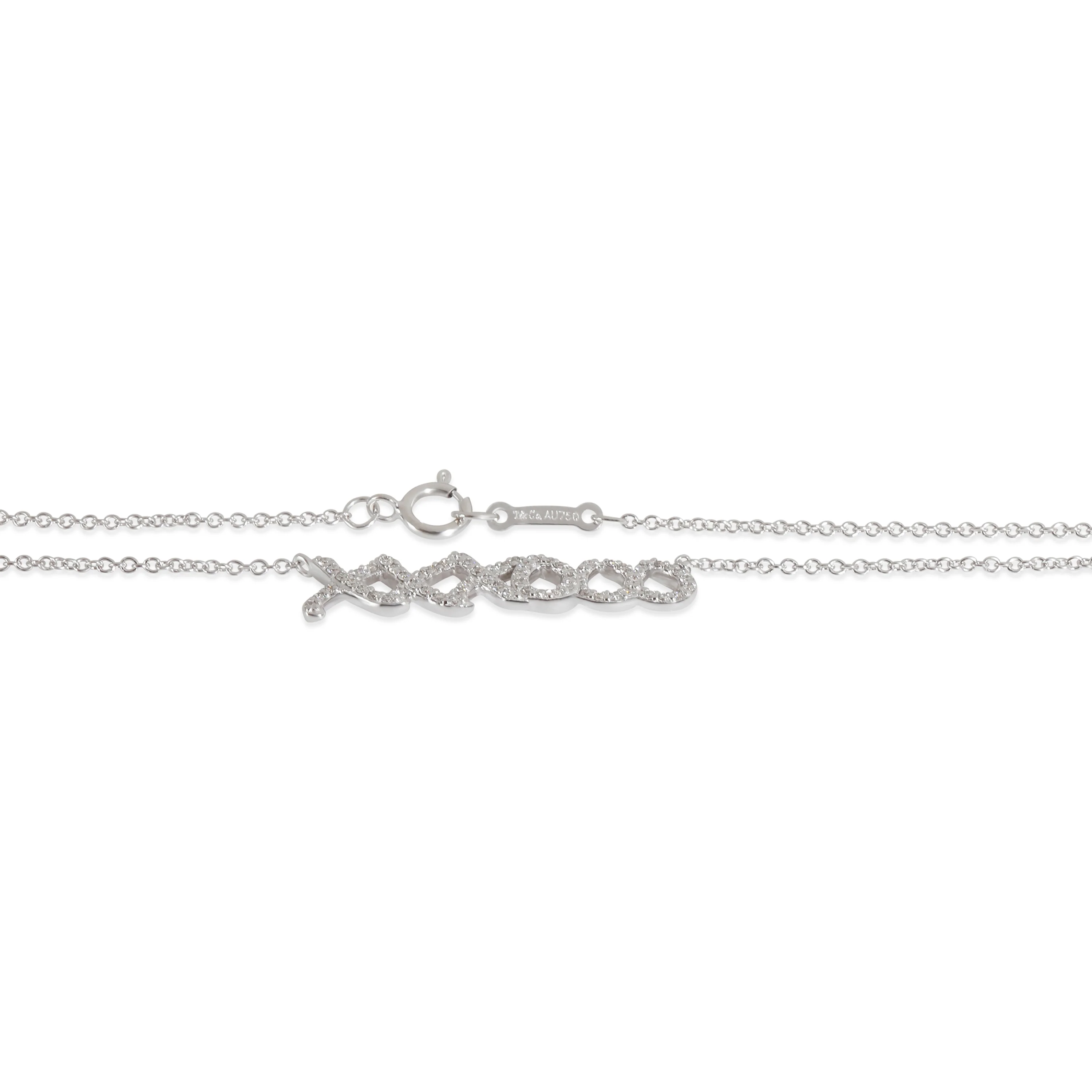 Paloma Picasso Fashion Necklace in 18k White Gold 0.1 CTW - Image 3