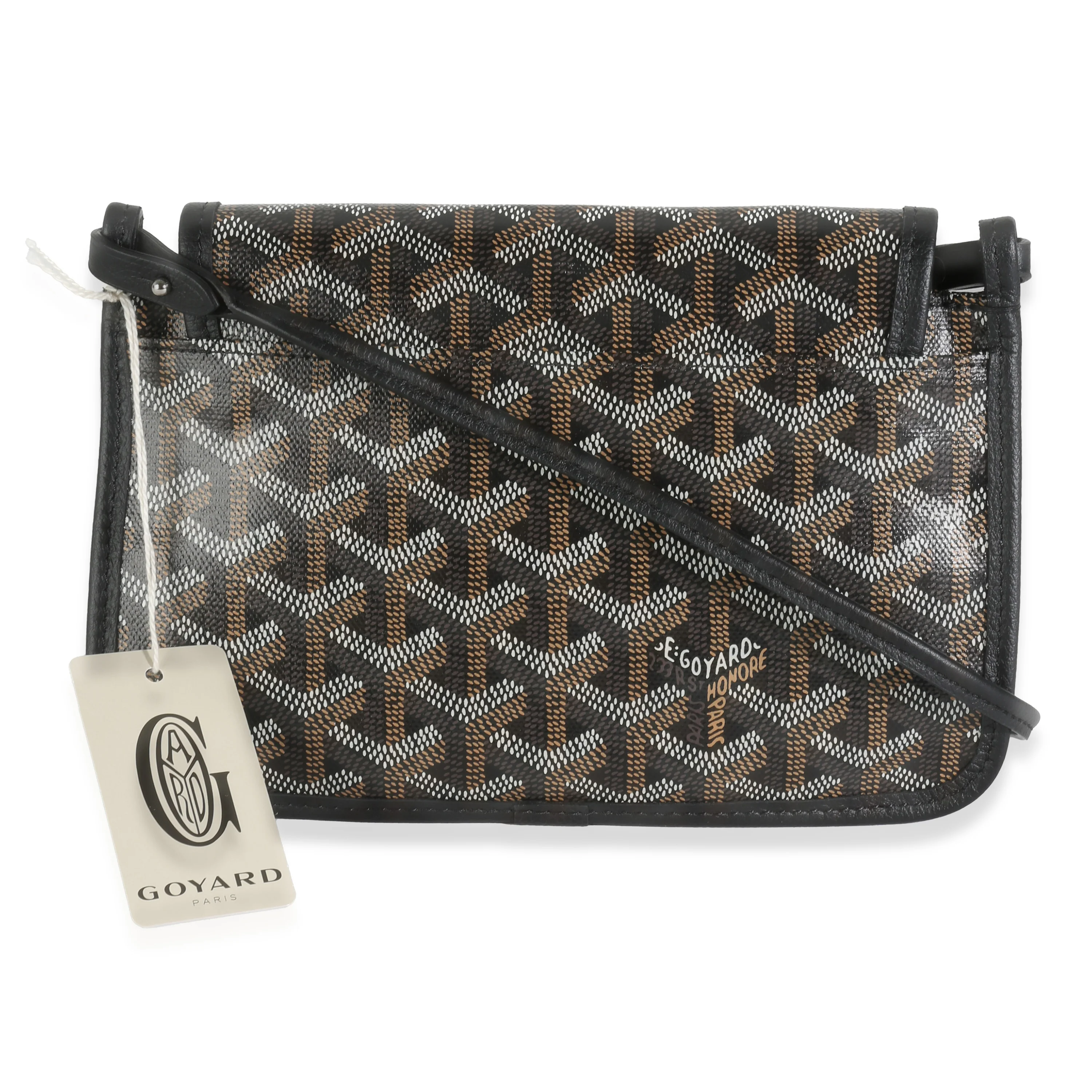 Black Goyardine Canvas Plumet Pocket Wallet - Image 4