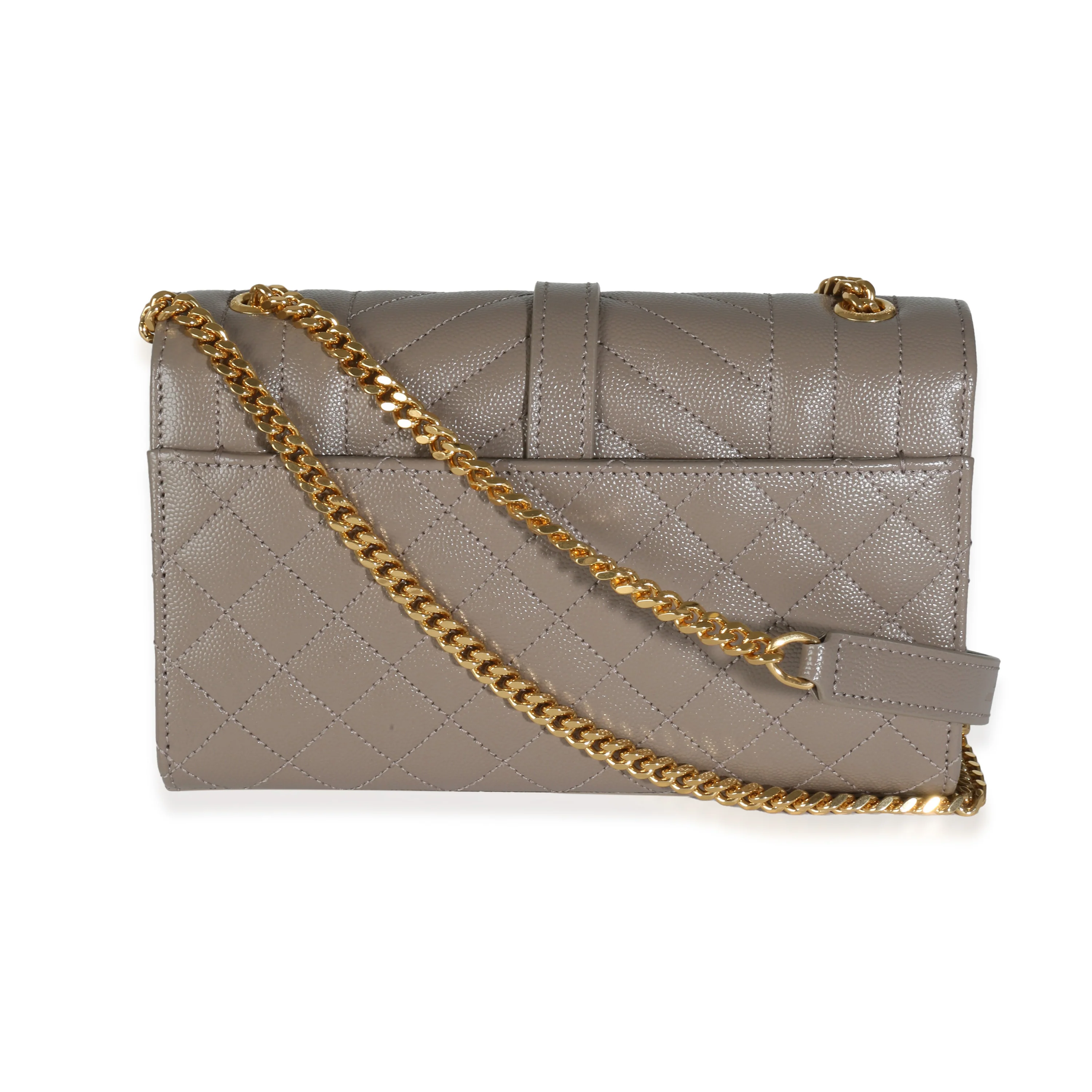 Taupe Grain De Poudre Triquilt Small Monogram Satchel - Image 4