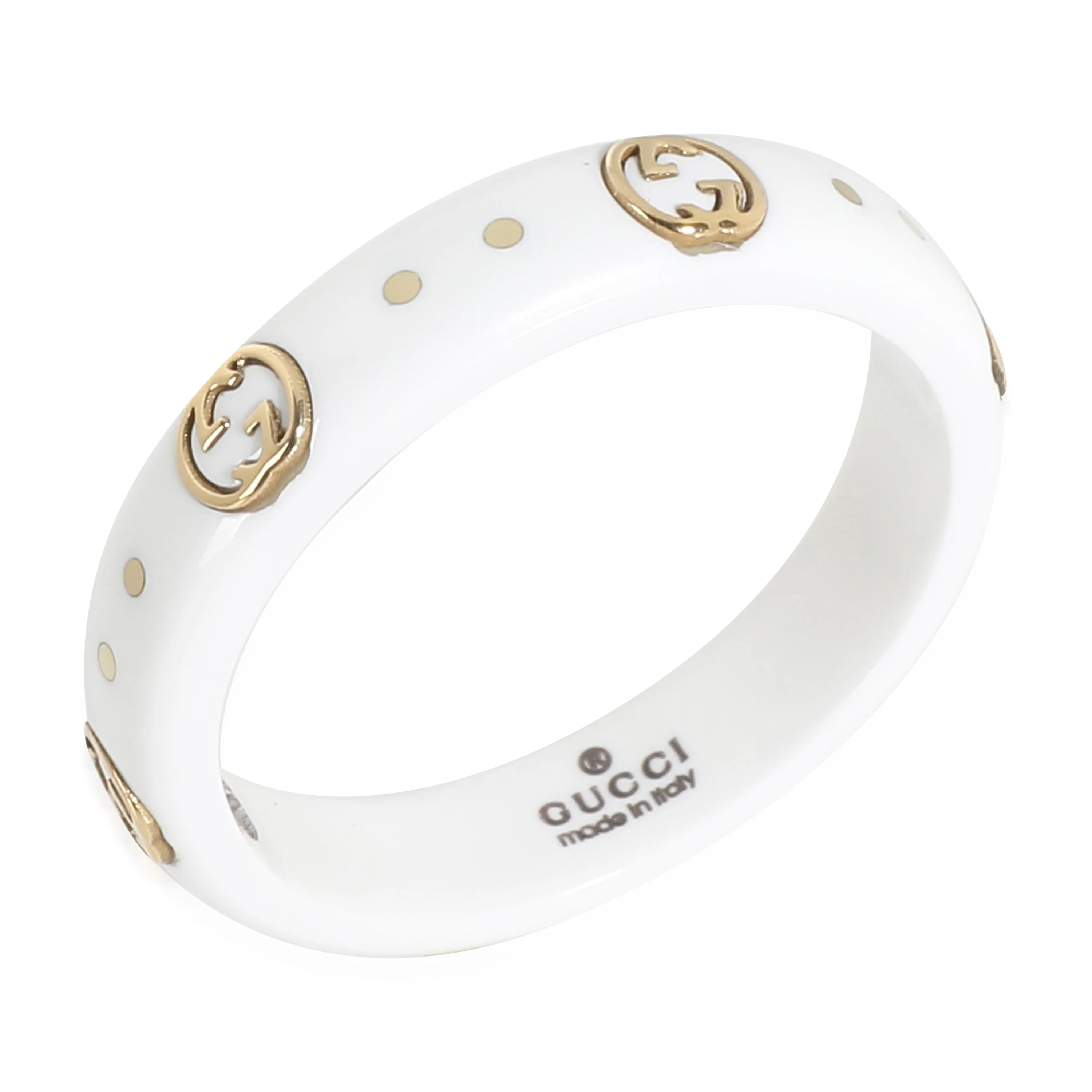 Icon Band in 18K Ceramic/Yellow Gold - Image 6